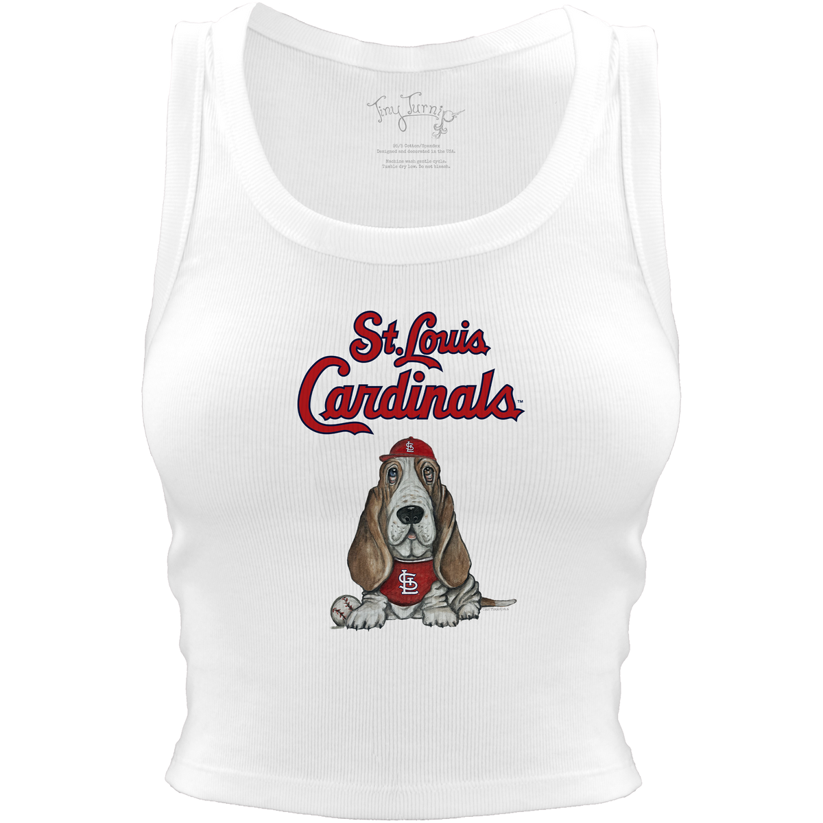 St. Louis Cardinals Puddy Crop Tank - Tiny Turnip