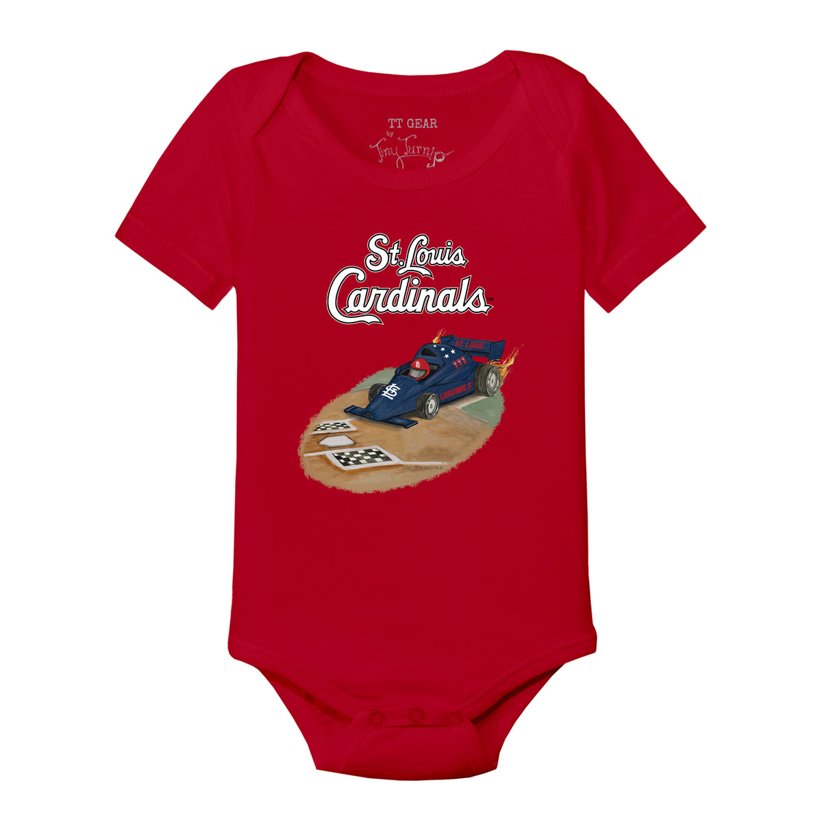 St. Louis Cardinals Race Car Short Sleeve Snapper