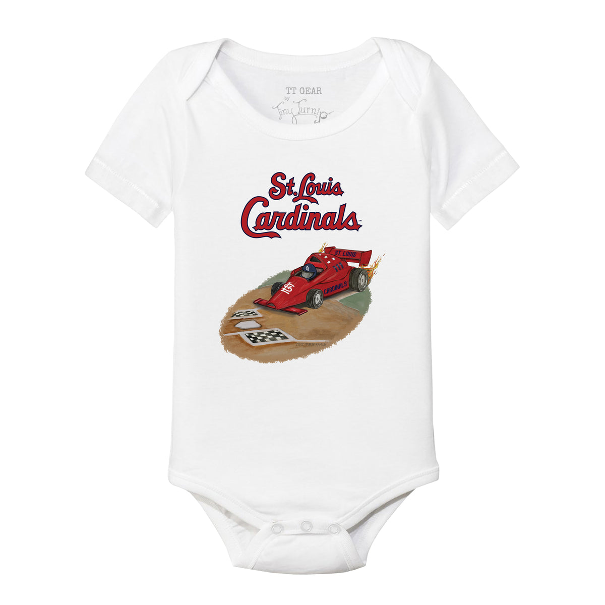 St. Louis Cardinals Race Car Short Sleeve Snapper