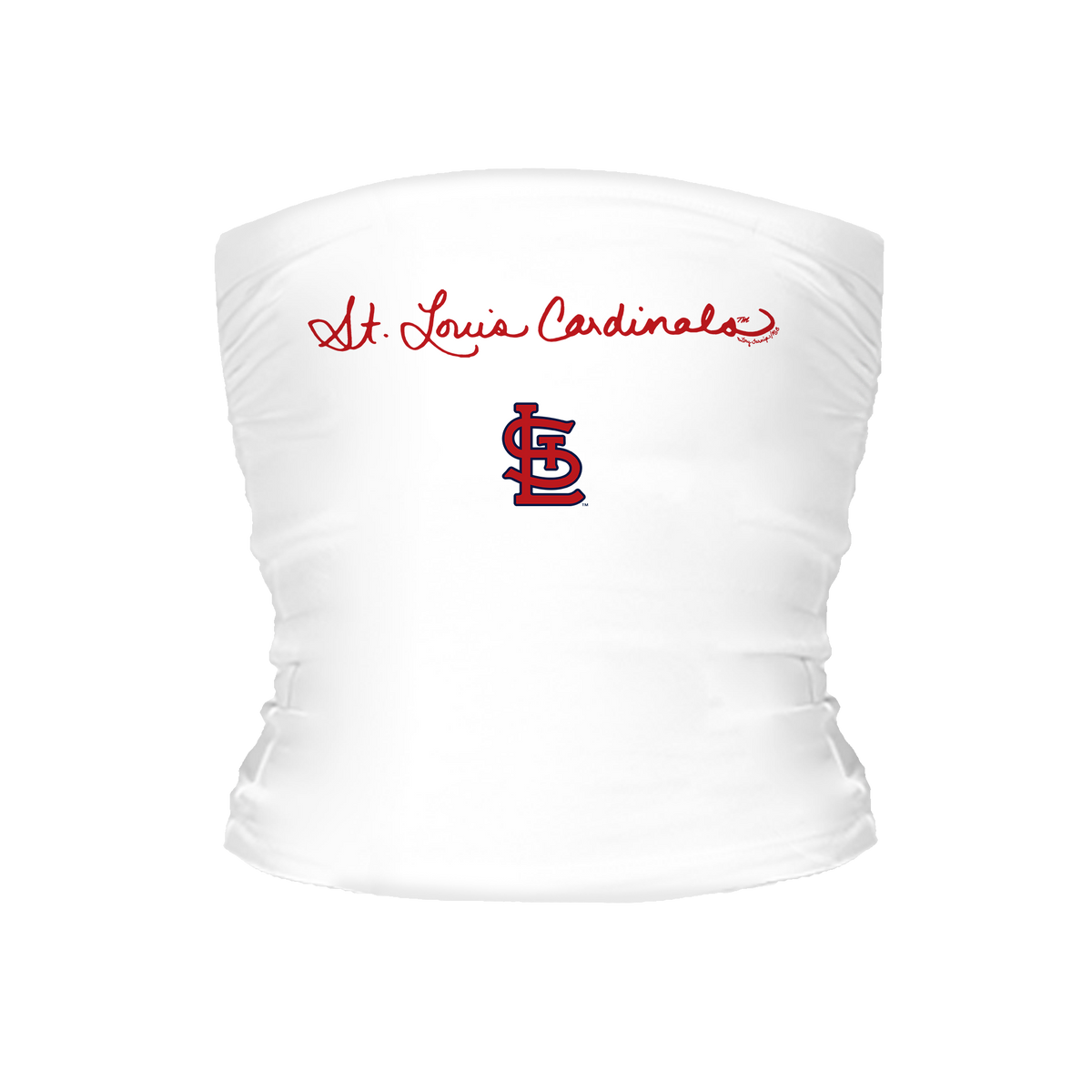 St. Louis Cardinals Logo Script Tube Top - Tiny Turnip