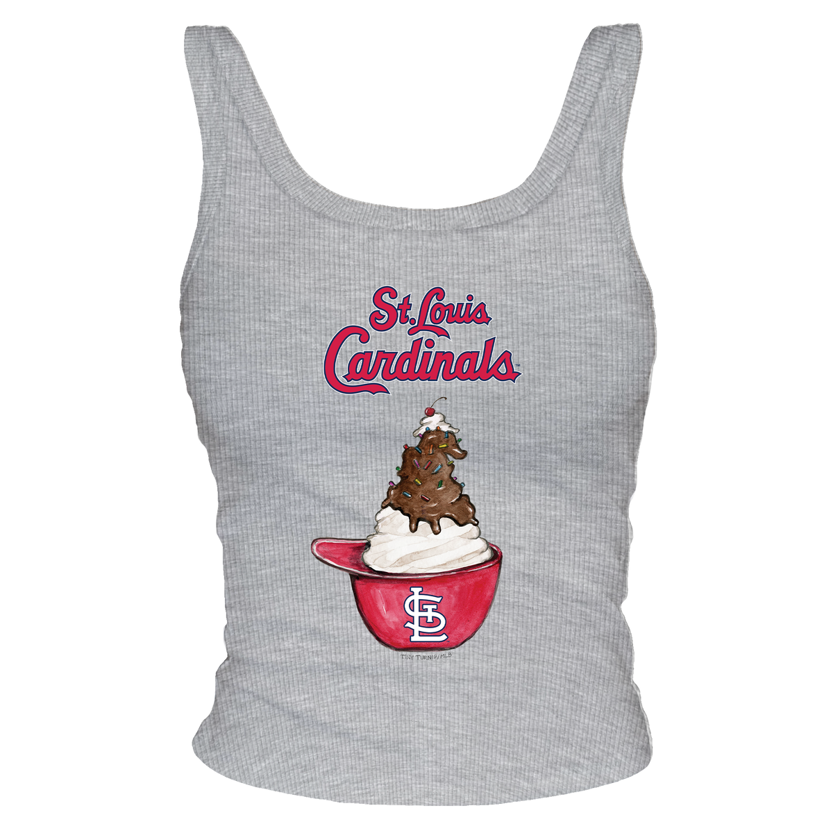St. Louis Cardinals Sundae Helmet Ribbed Tank