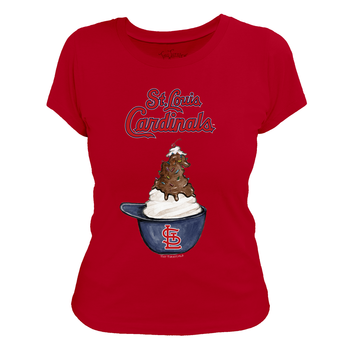 St. Louis Cardinals Sundae Helmet Women's Tee Shirt