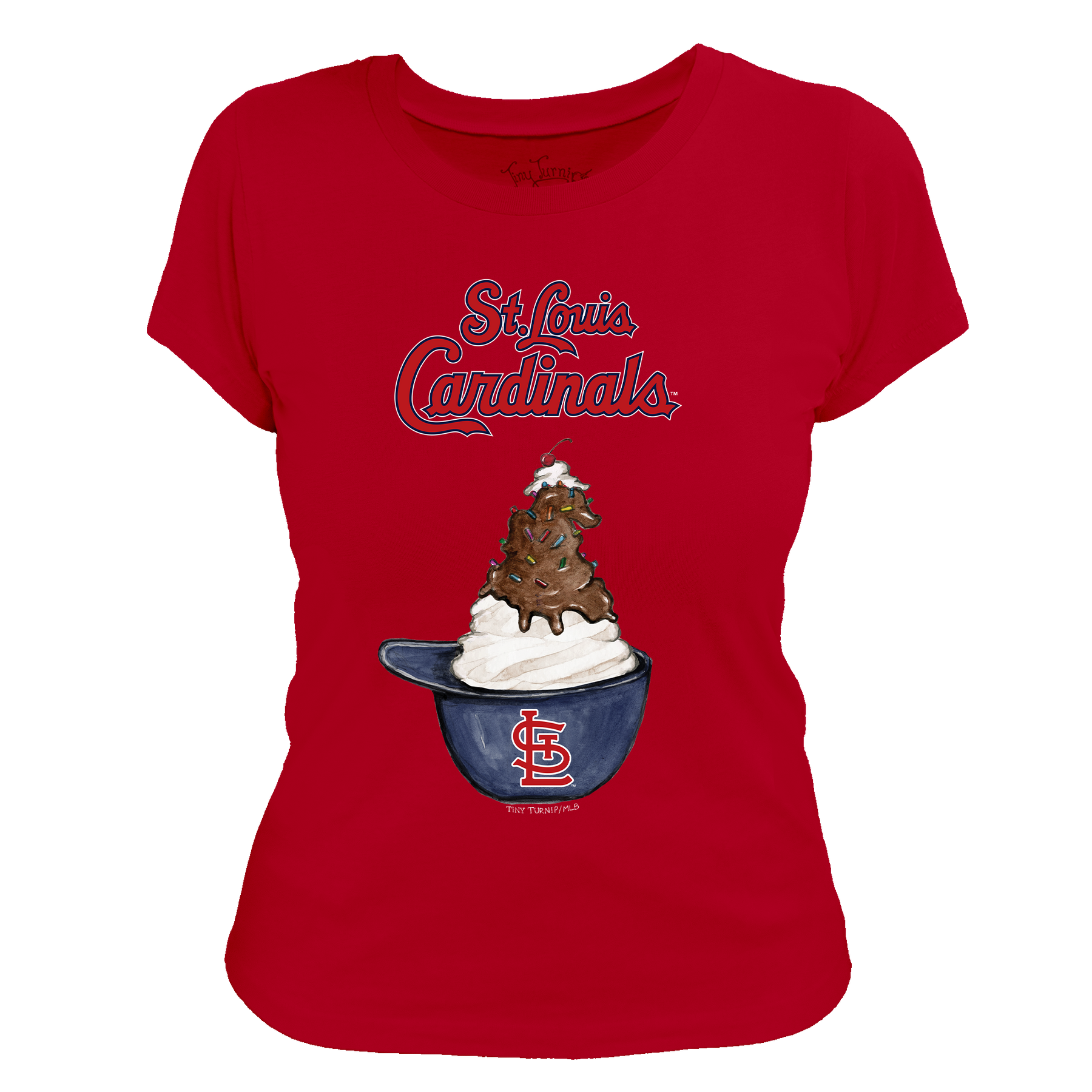 St. Louis Cardinals Sundae Helmet Women's Tee Shirt