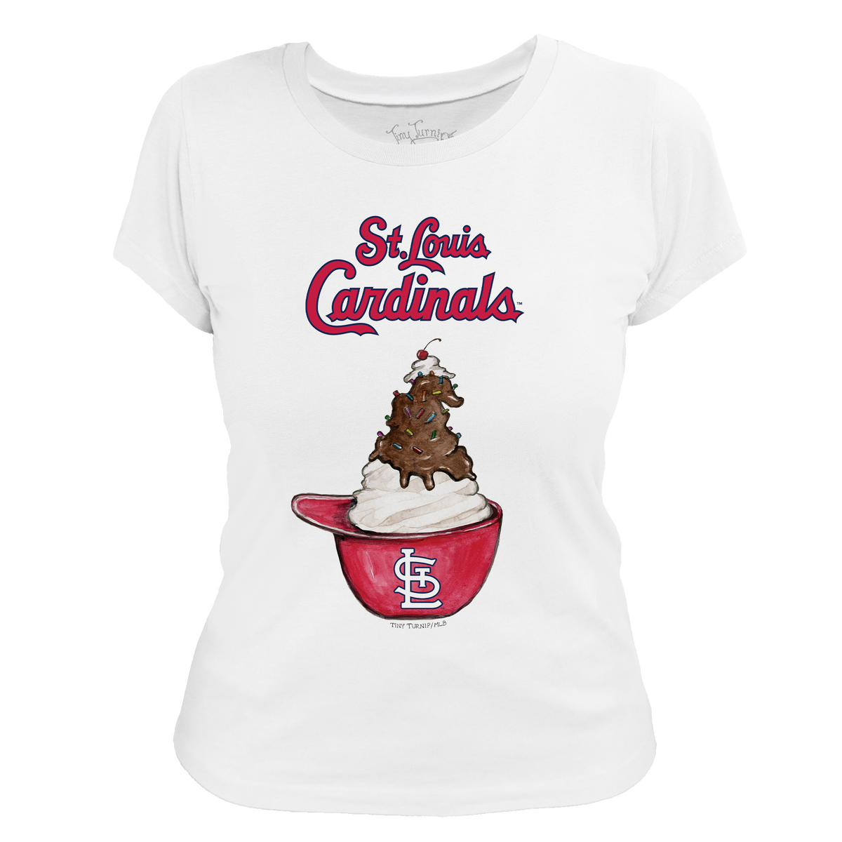 St. Louis Cardinals Sundae Helmet Women's Tee Shirt