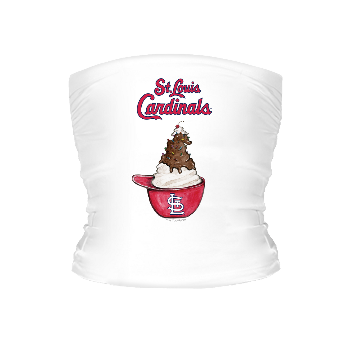 St. Louis Cardinals Sundae Helmet Tube Top - Tiny Turnip