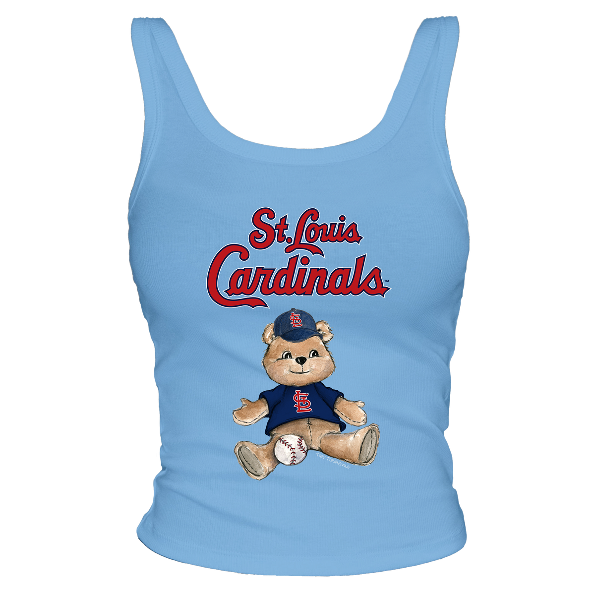 St. Louis Cardinals Teddy Ribbed Tank - Tiny Turnip