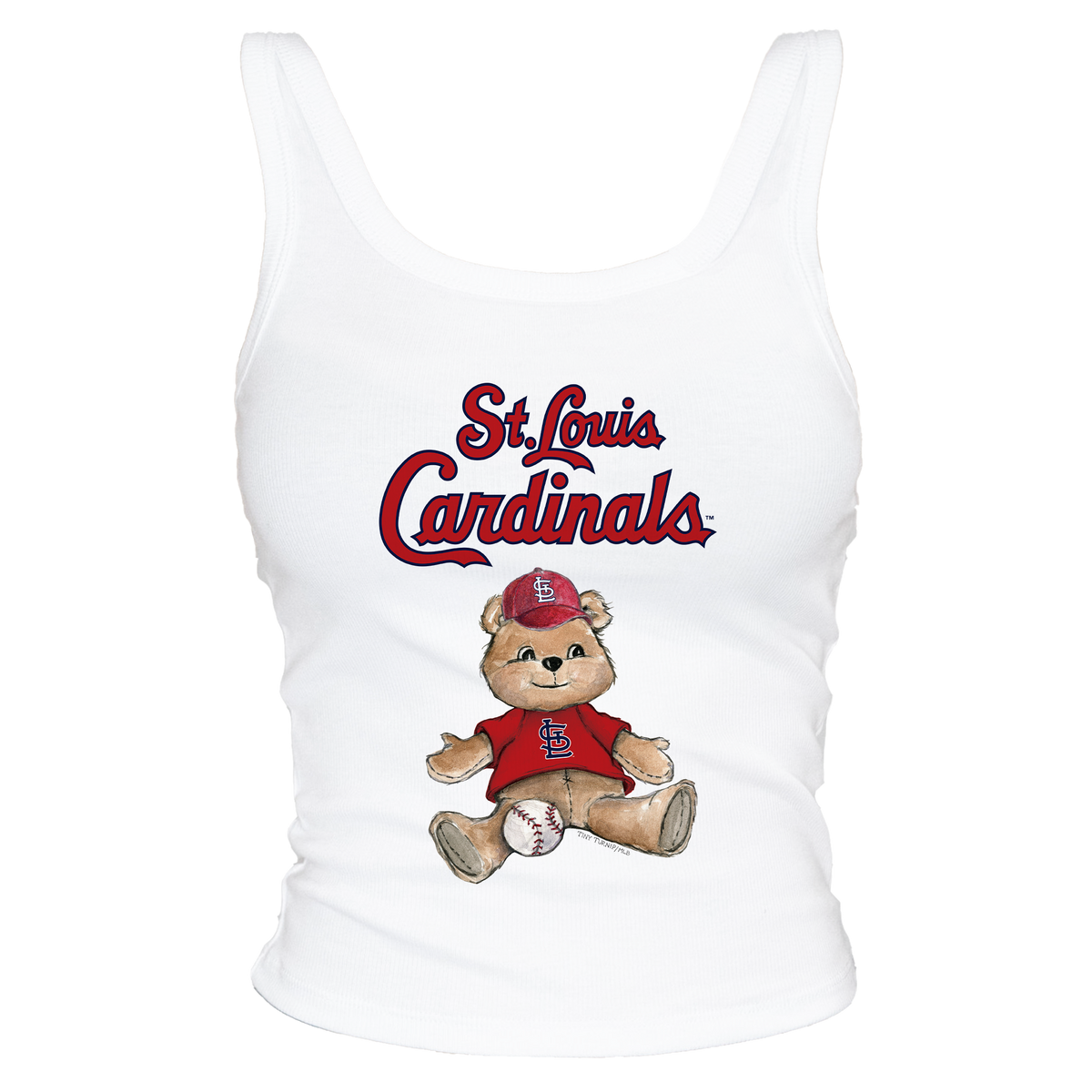 St. Louis Cardinals Teddy Ribbed Tank - Tiny Turnip
