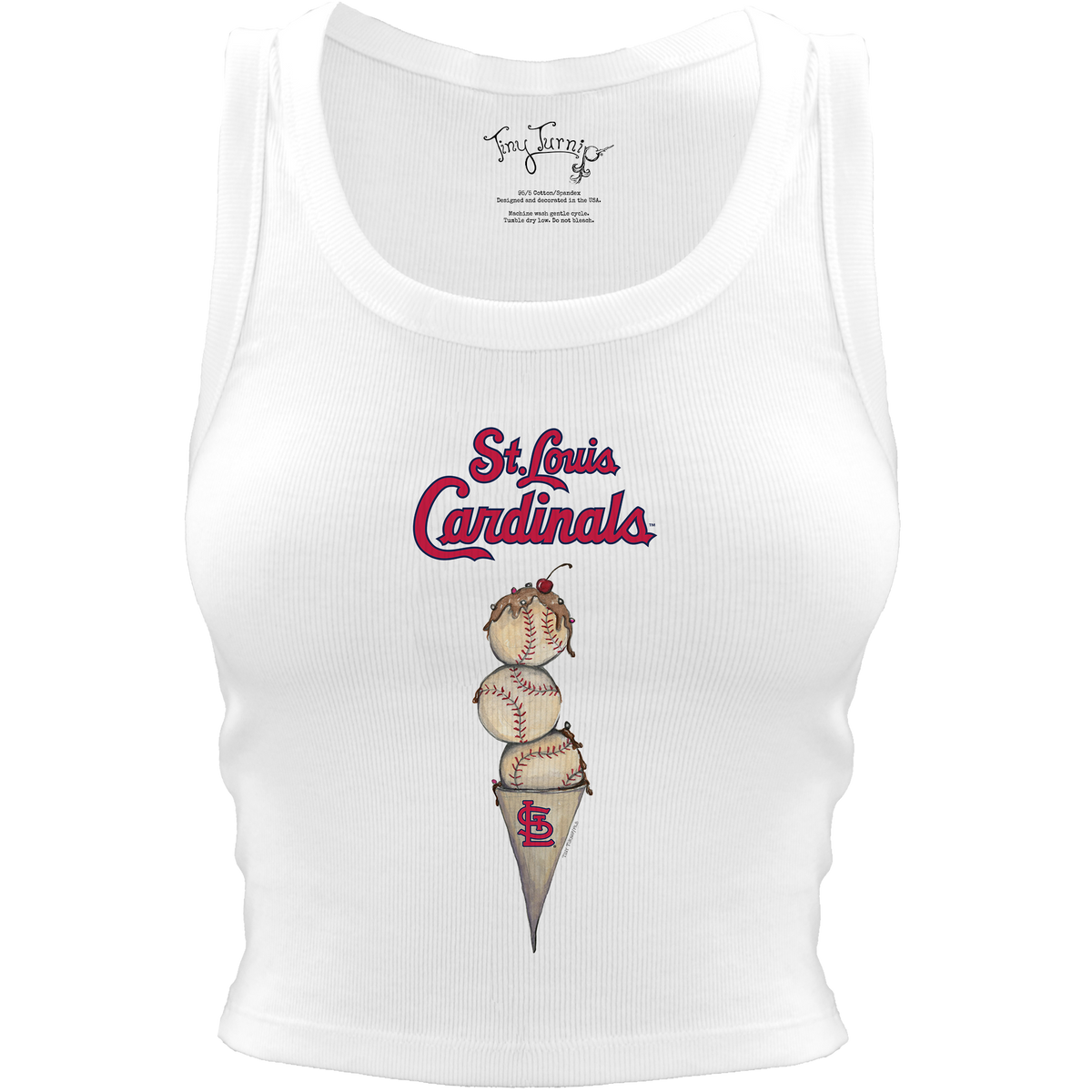 St. Louis Cardinals Triple Scoop Crop Tank