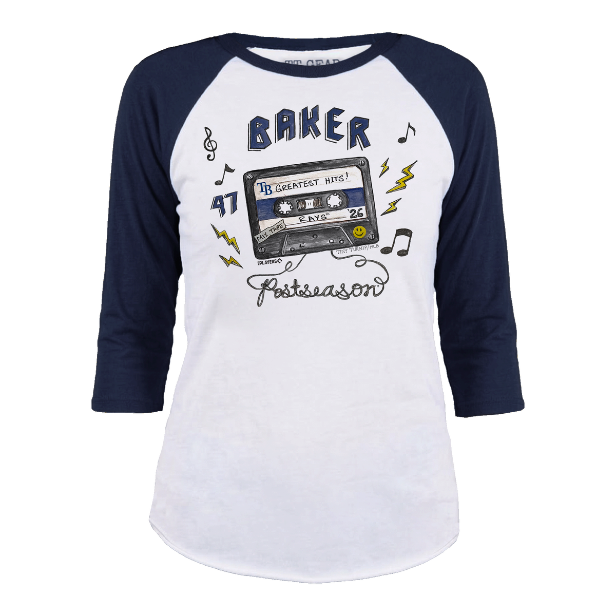 VIP Tampa Bay Rays Postseason '26 Unisex 3/4 Sleeve Raglan - Tiny Turnip