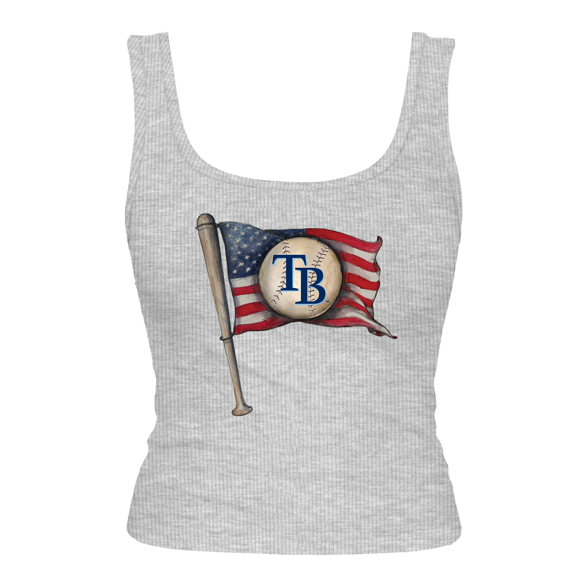 Tampa Bay Rays Baseball Flag Emmy Tank