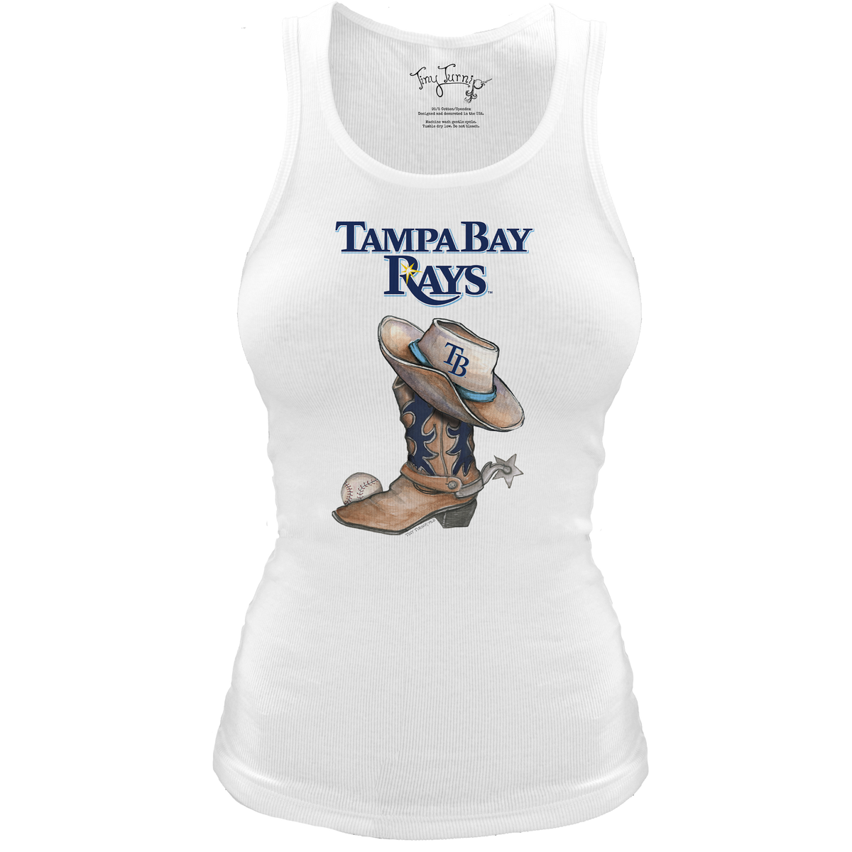 Tampa Bay Rays Cowboy Boot Classic Tank - Tiny Turnip