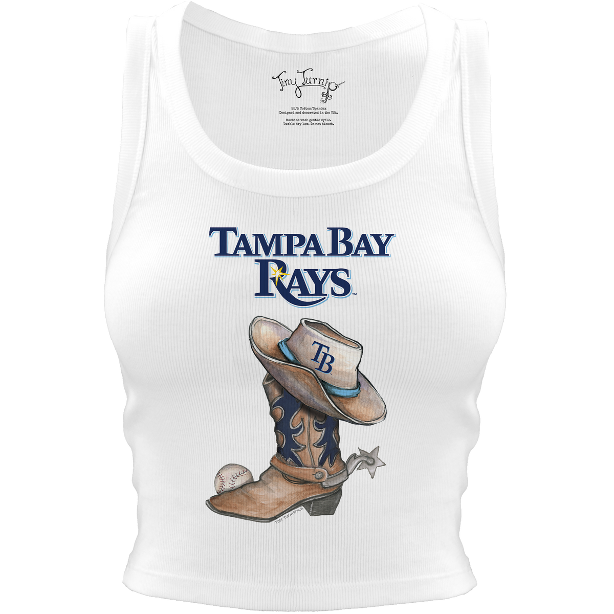 Tampa Bay Rays Cowboy Boot Crop Tank