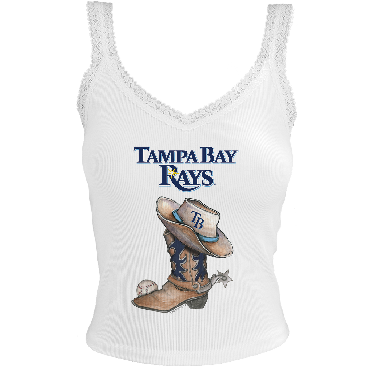 Tampa Bay Rays Cowboy Boot Lace Tank