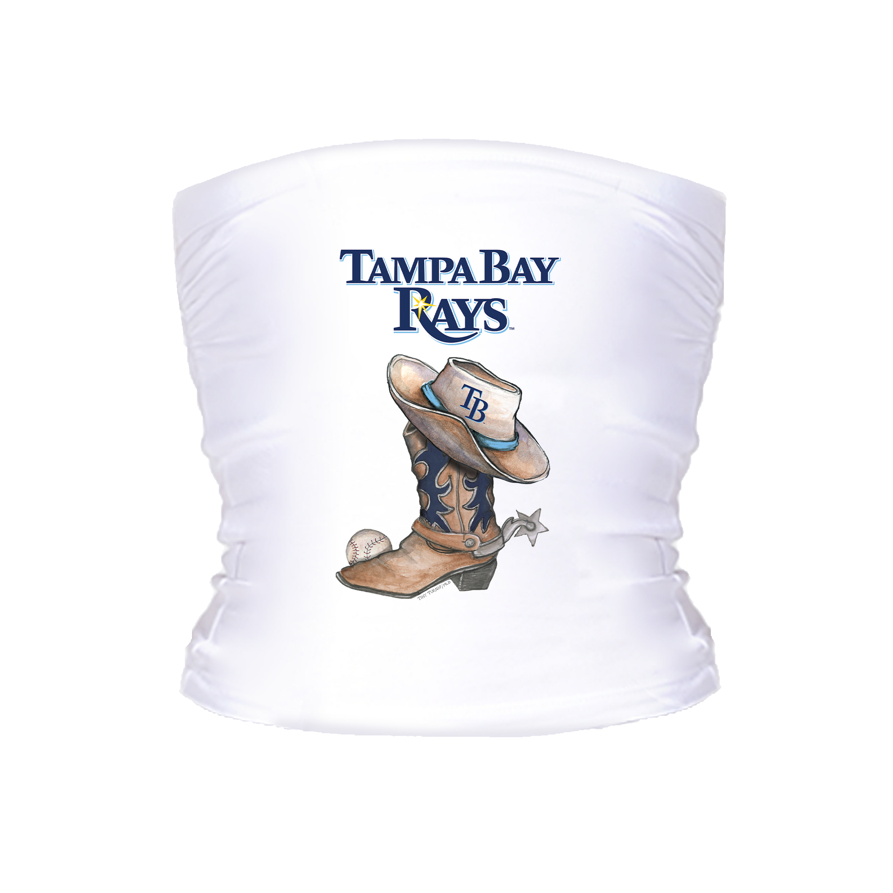 Tampa Bay Rays Cowboy Boot Tube Top