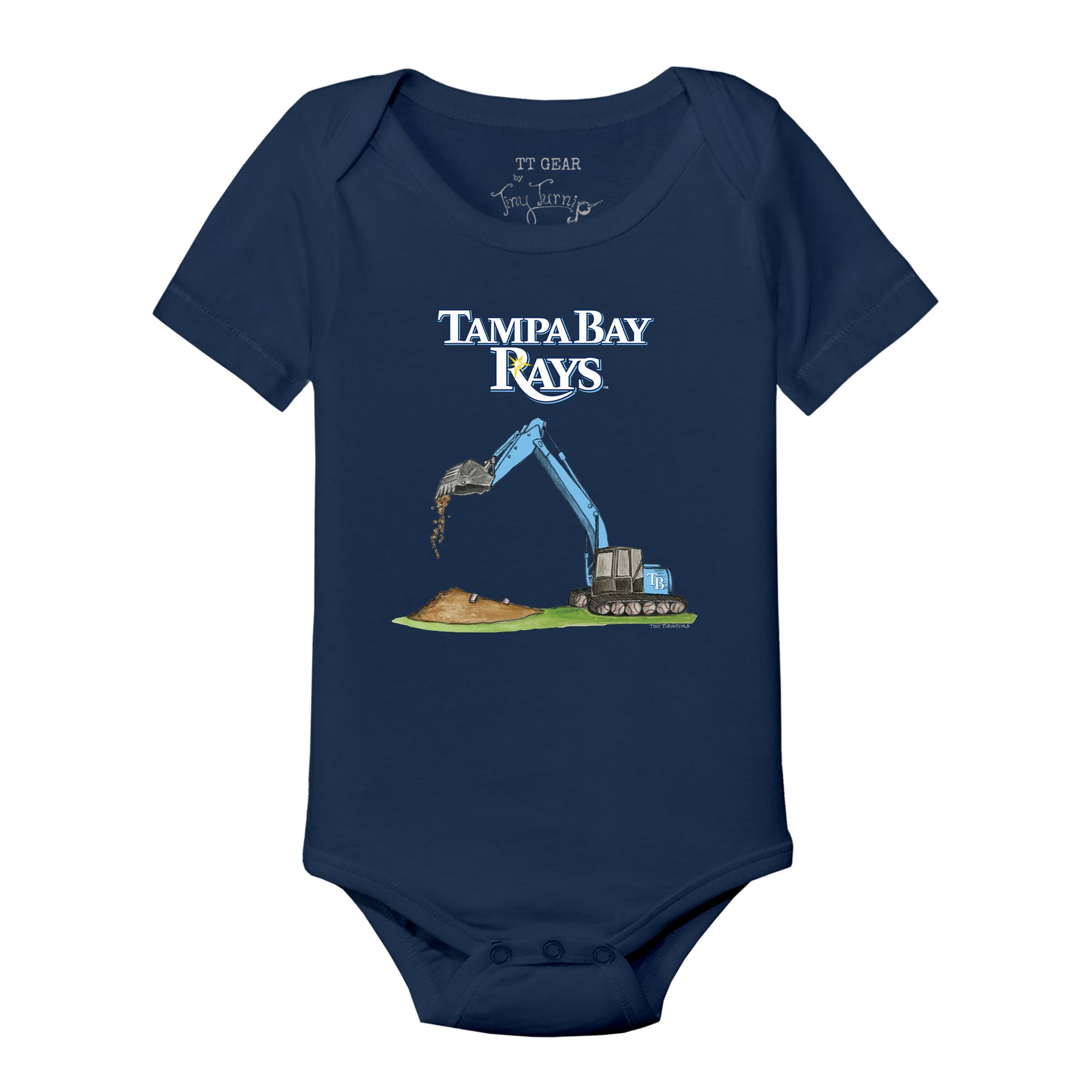 Tampa Bay Rays Excavator Short Sleeve Snapper