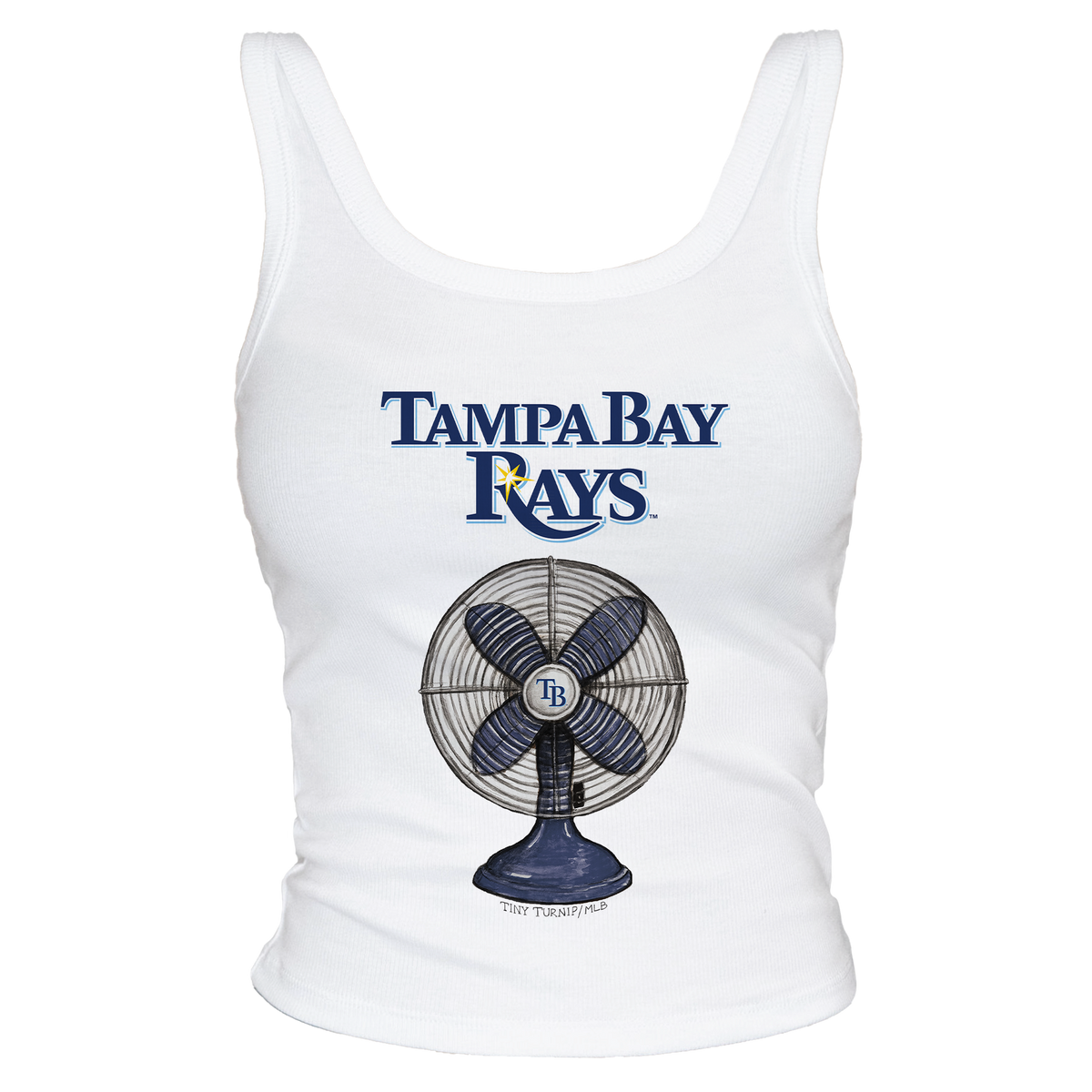 Tampa Bay Rays Fan Crop Tank - Tiny Turnip
