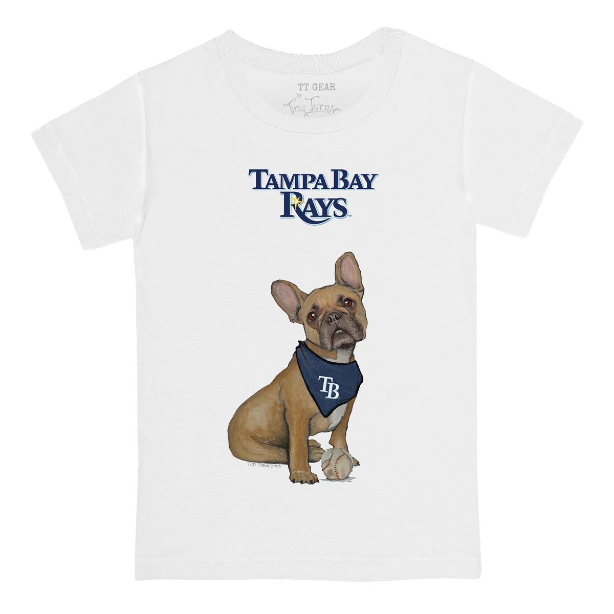 Tampa Bay Rays French Bulldog Tee Shirt