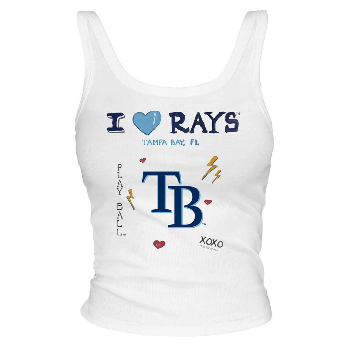 I Heart Rays Tank - Tiny Turnip