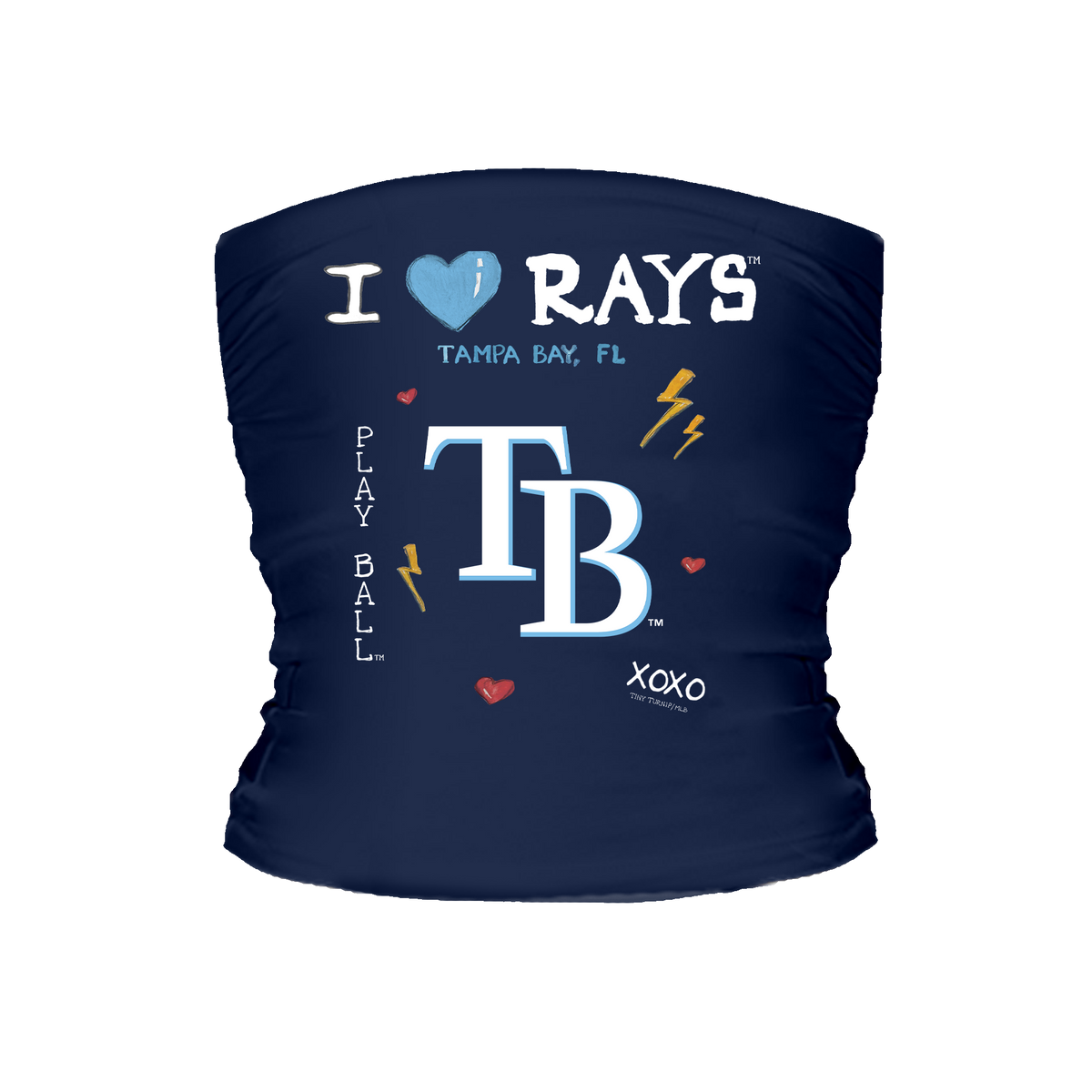 I Heart Rays Tube Top - Tiny Turnip