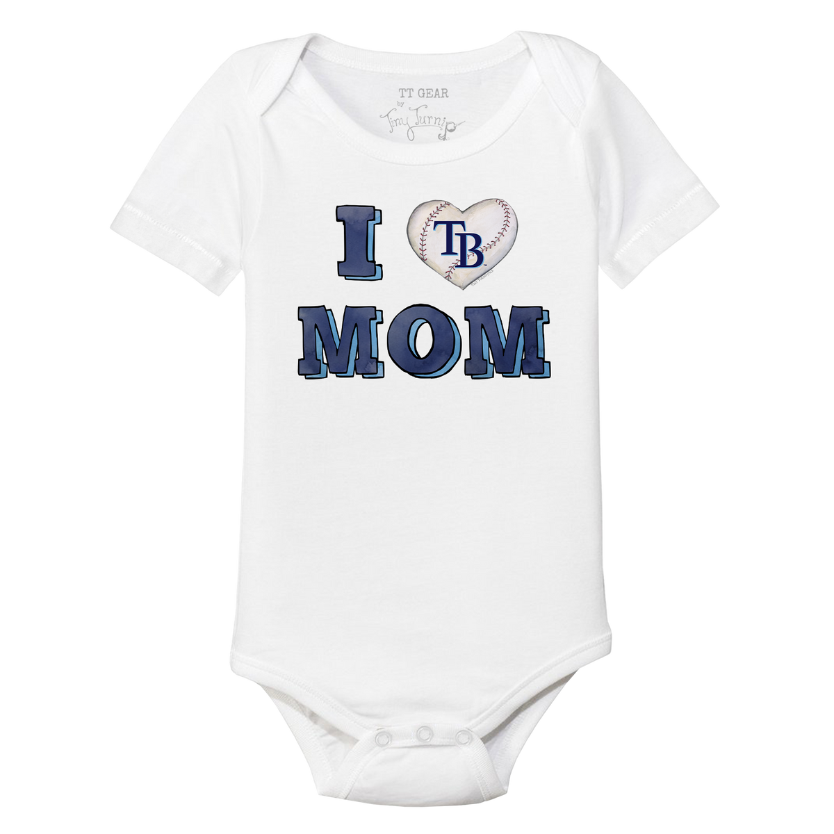 Tampa Bay Rays I Love Mom Short Sleeve Snapper