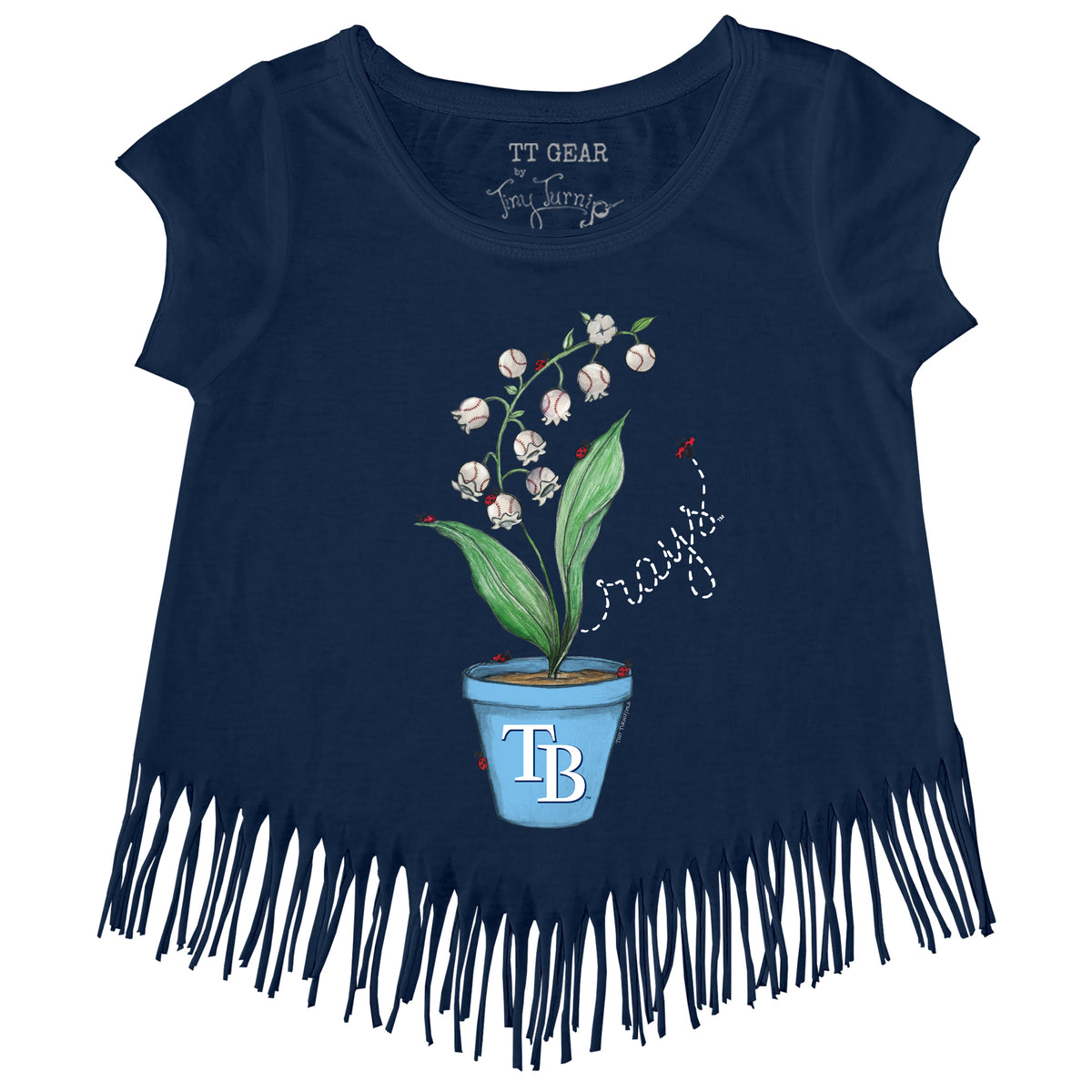 Tampa Bay Rays Ladybug Fringe Tee