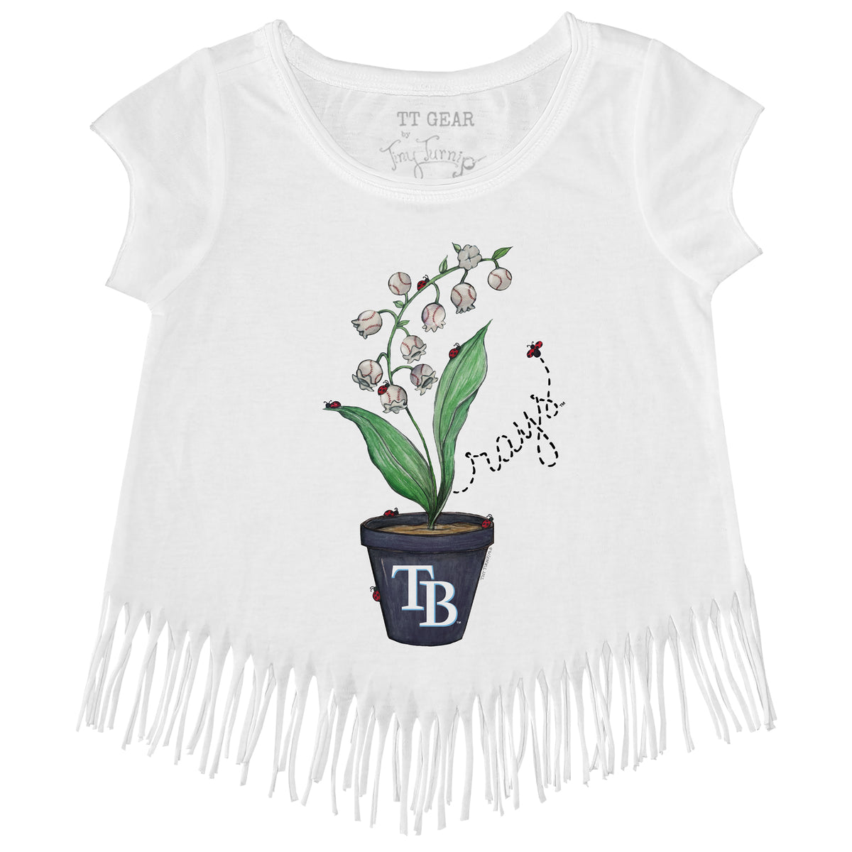 Tampa Bay Rays Ladybug Fringe Tee