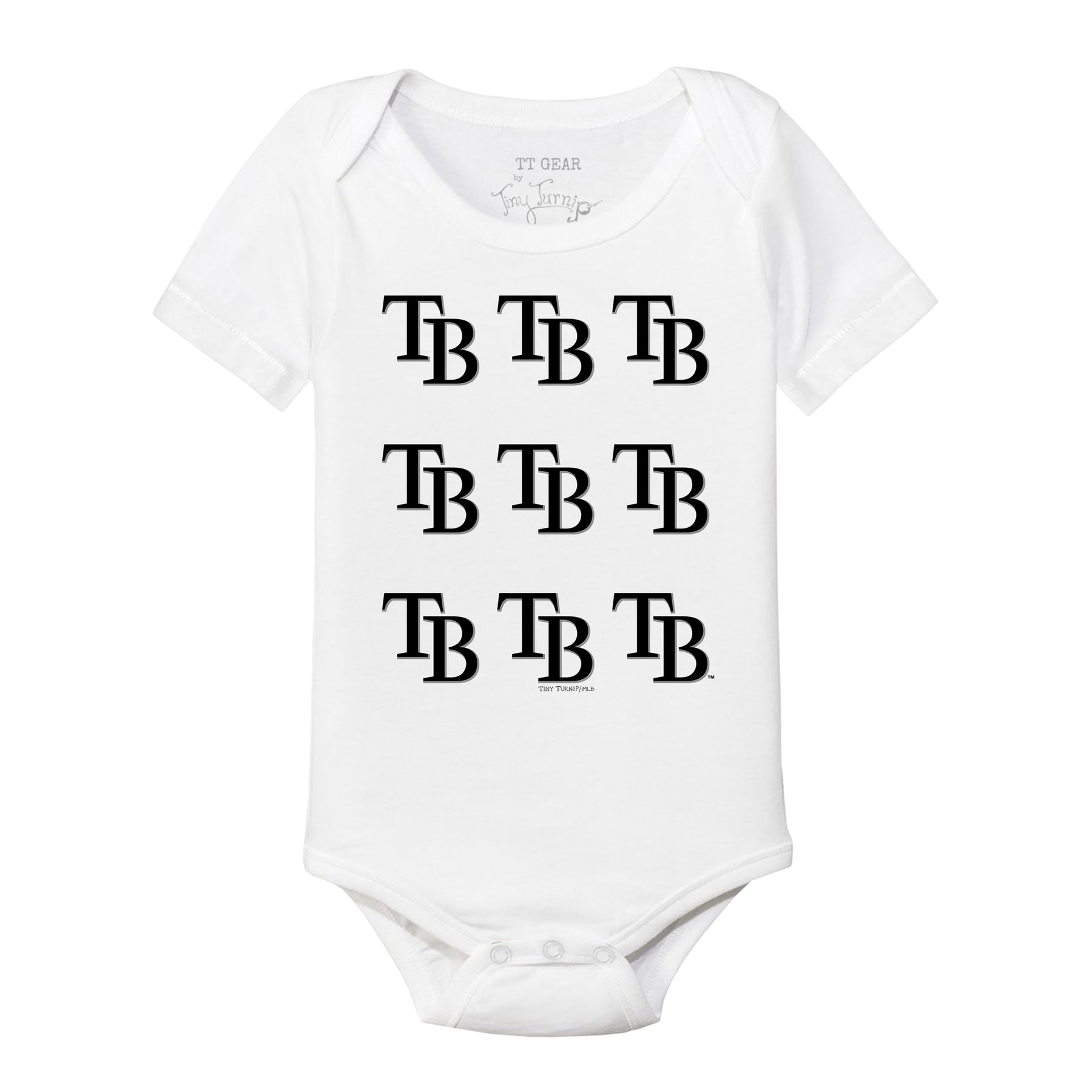 Tampa Bay Rays Logo Grid Short Sleeve Snapper