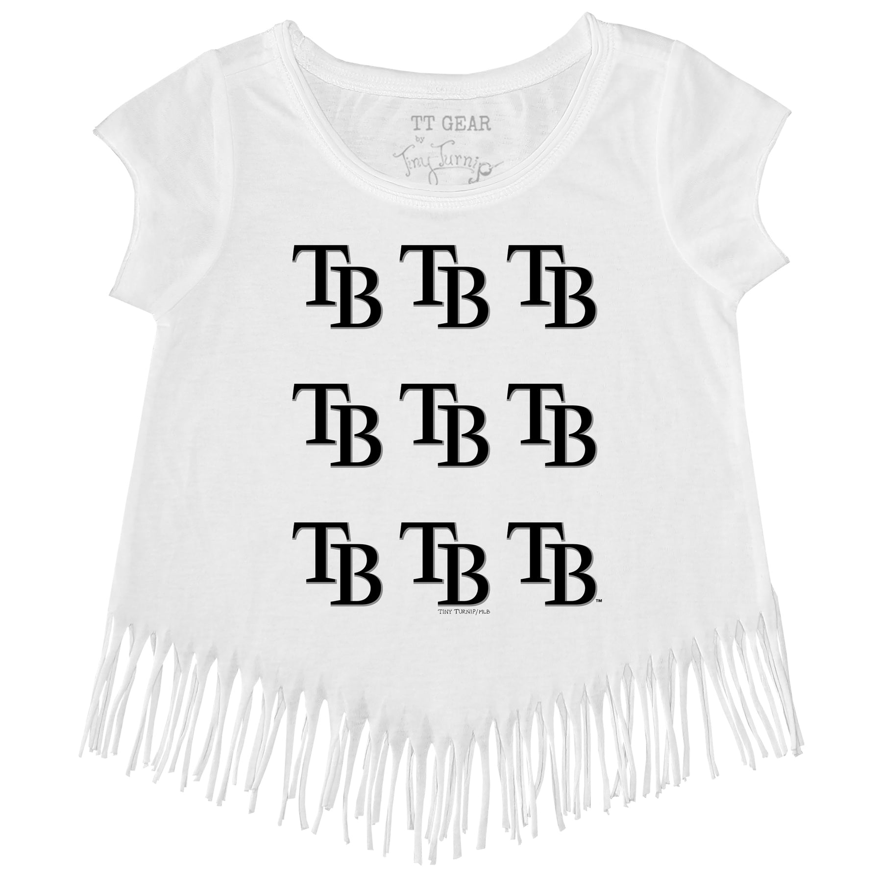 Tampa Bay Rays Logo Grid Fringe Tee