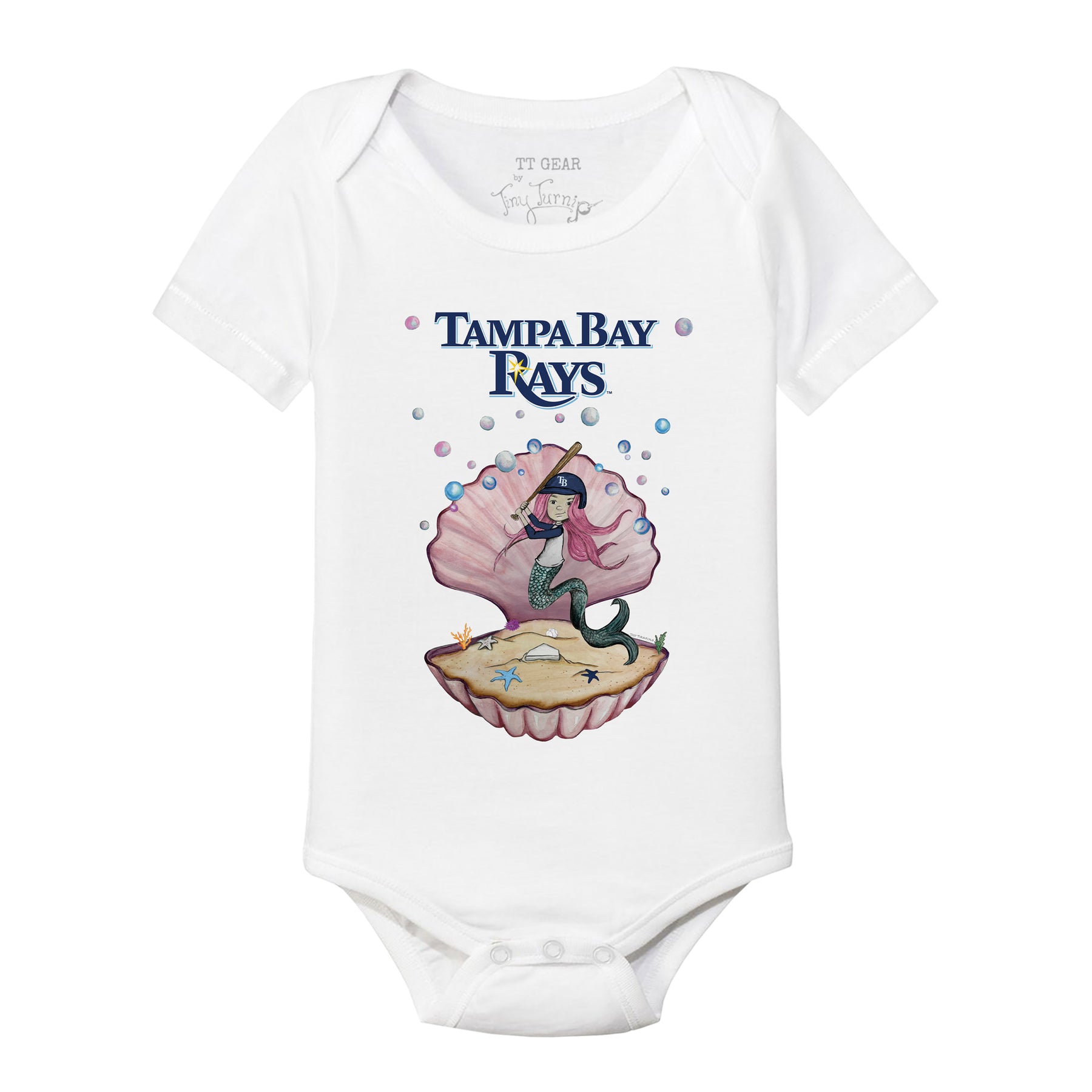 Tampa Bay Rays Mermaid Short Sleeve Snapper