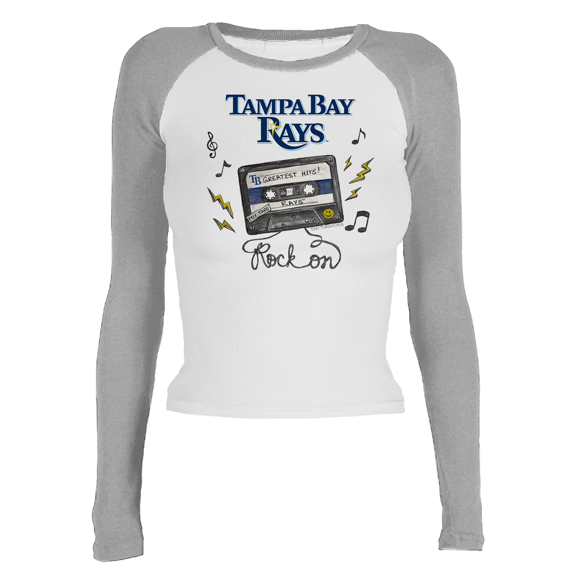 Tampa Bay Rays Mixtape Roxy Raglan Long Sleeve