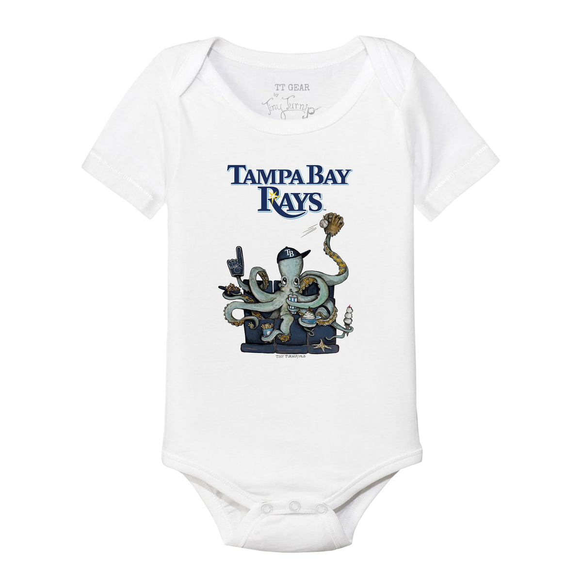 Tampa Bay Rays Octopus Short Sleeve Snapper