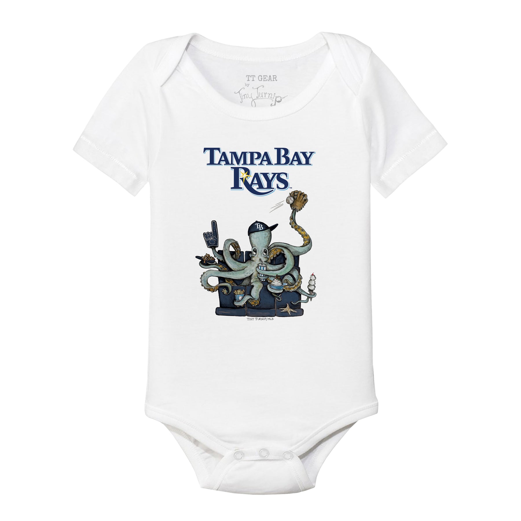 Tampa Bay Rays Octopus Short Sleeve Snapper