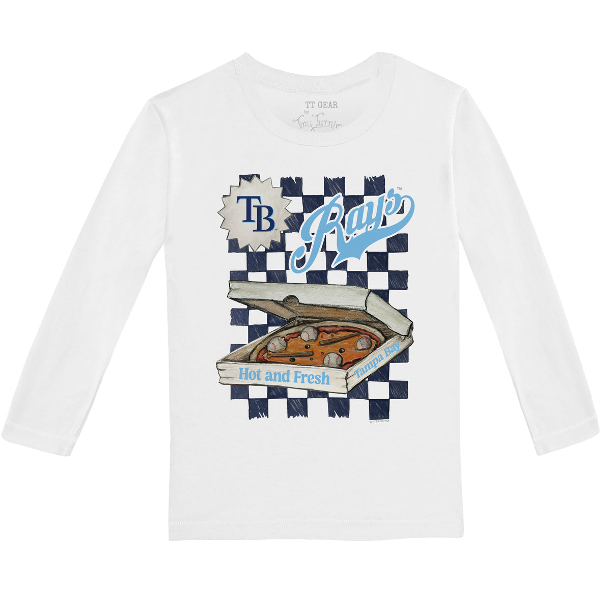 Tampa Bay Rays Pizza Long-Sleeve Tee Shirt