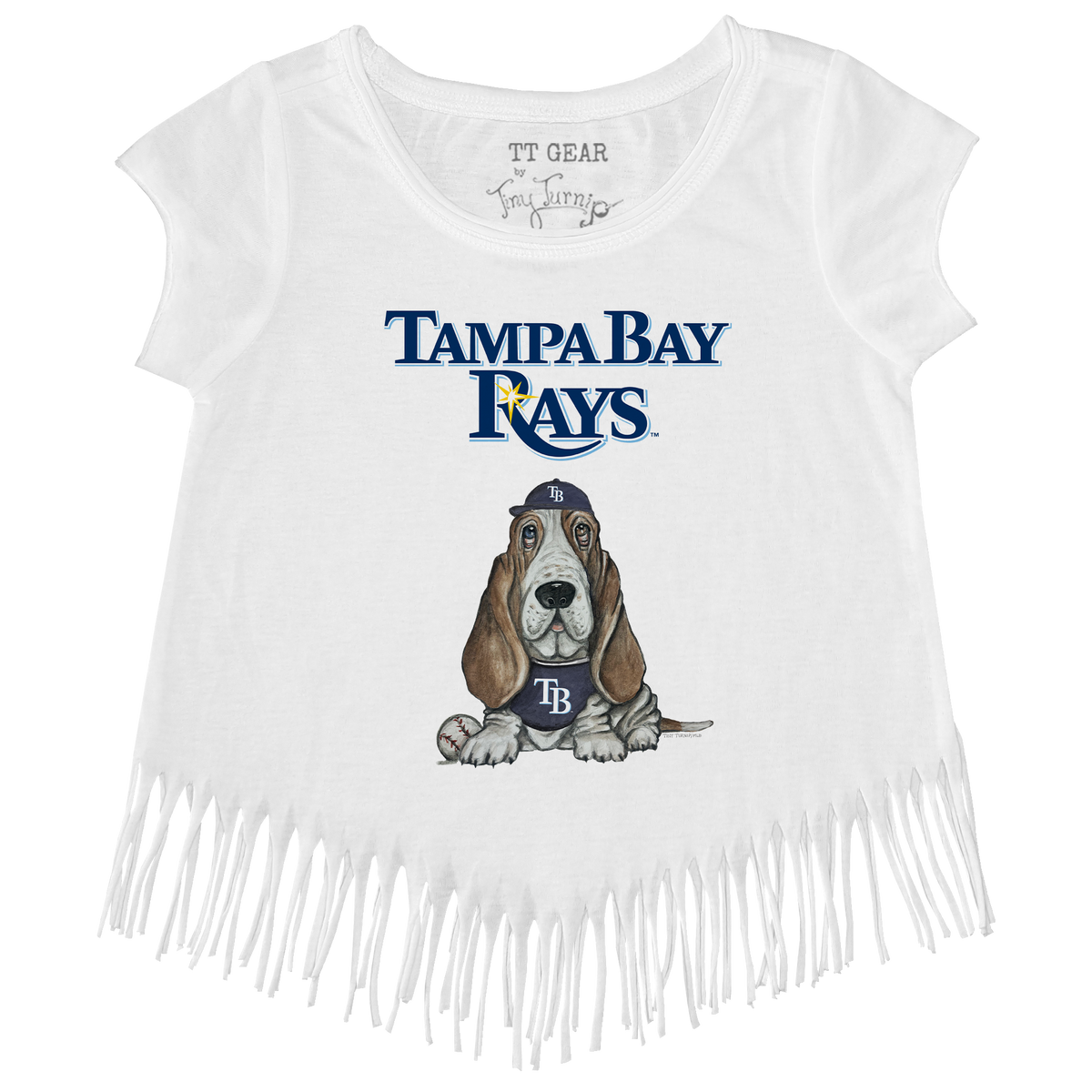 Tampa Bay Rays Puddy Fringe Tee - Tiny Turnip