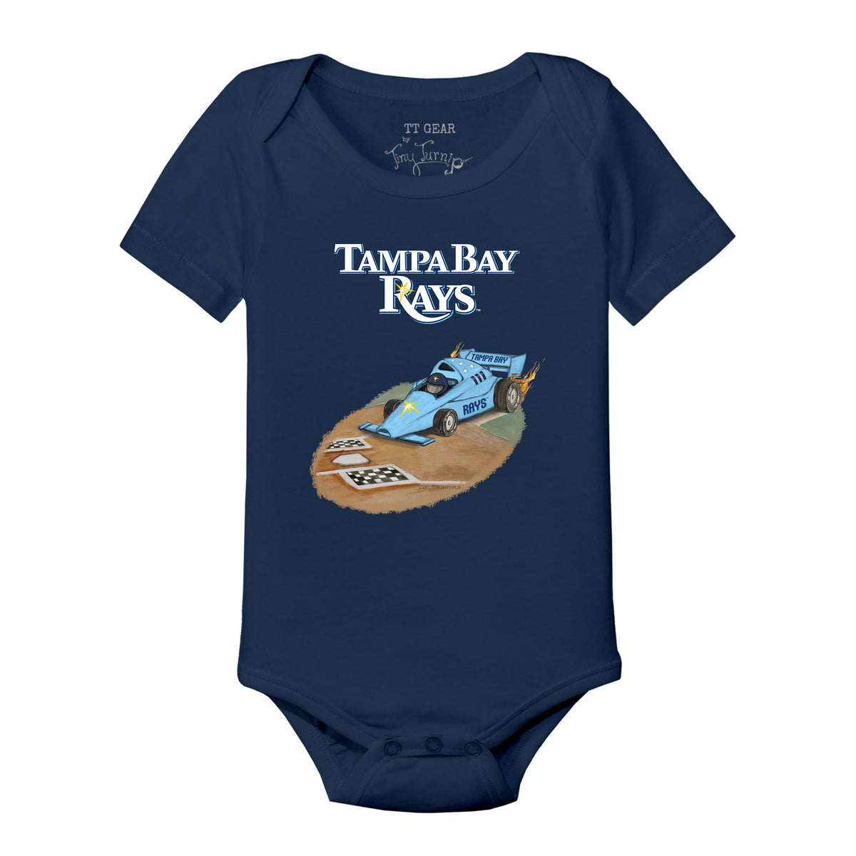 Tampa Bay Rays Race Car Short Sleeve Snapper