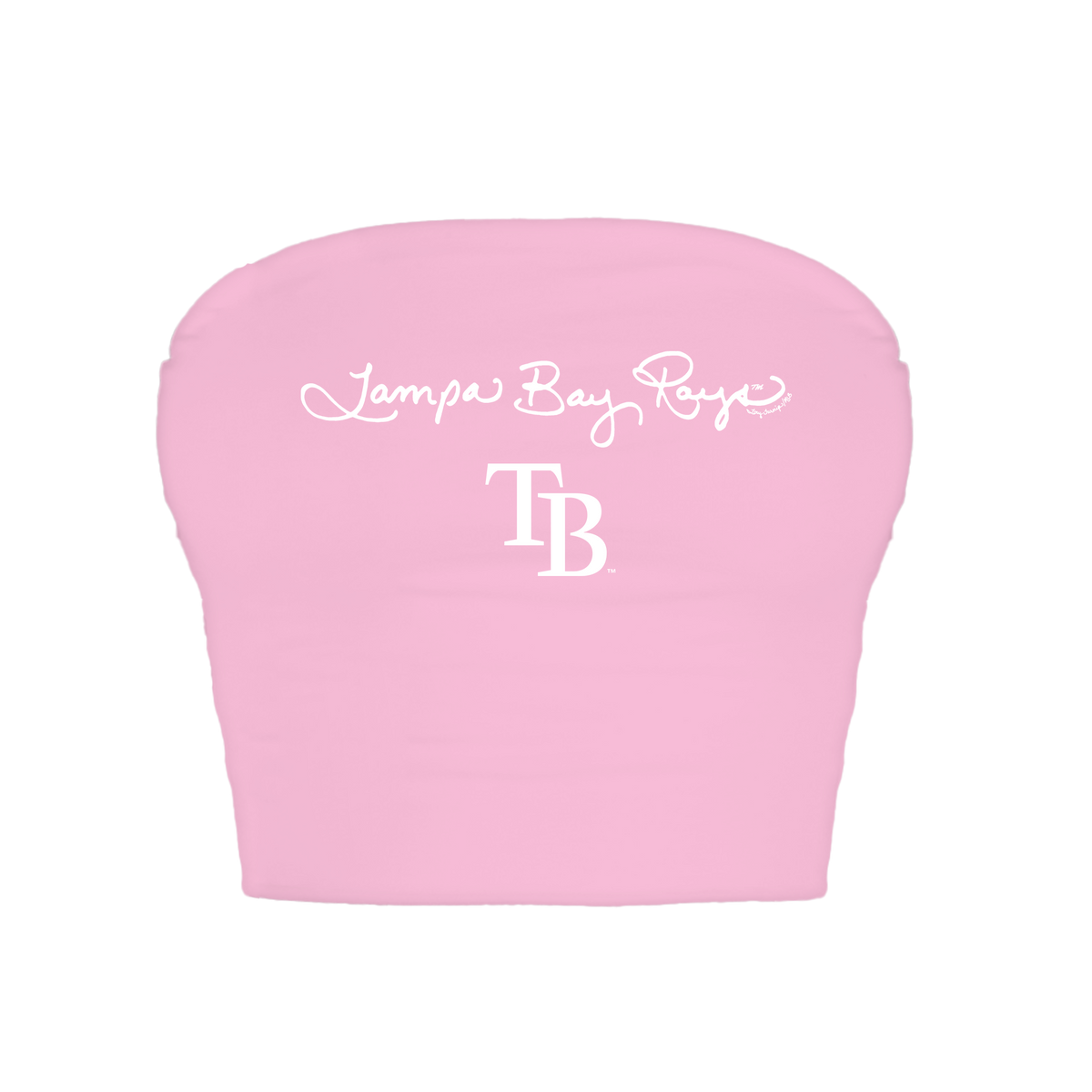 Tampa Bay Rays Logo Script Crop Tube Top