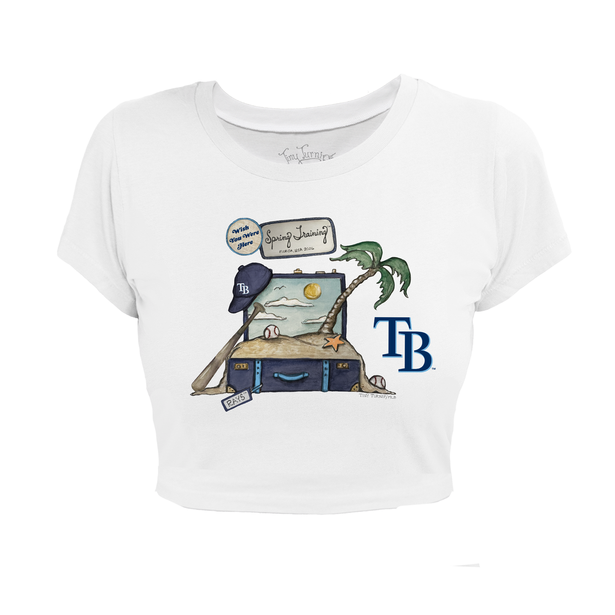 Tampa Bay Rays Spring Training 2026 Riley Crop Tee