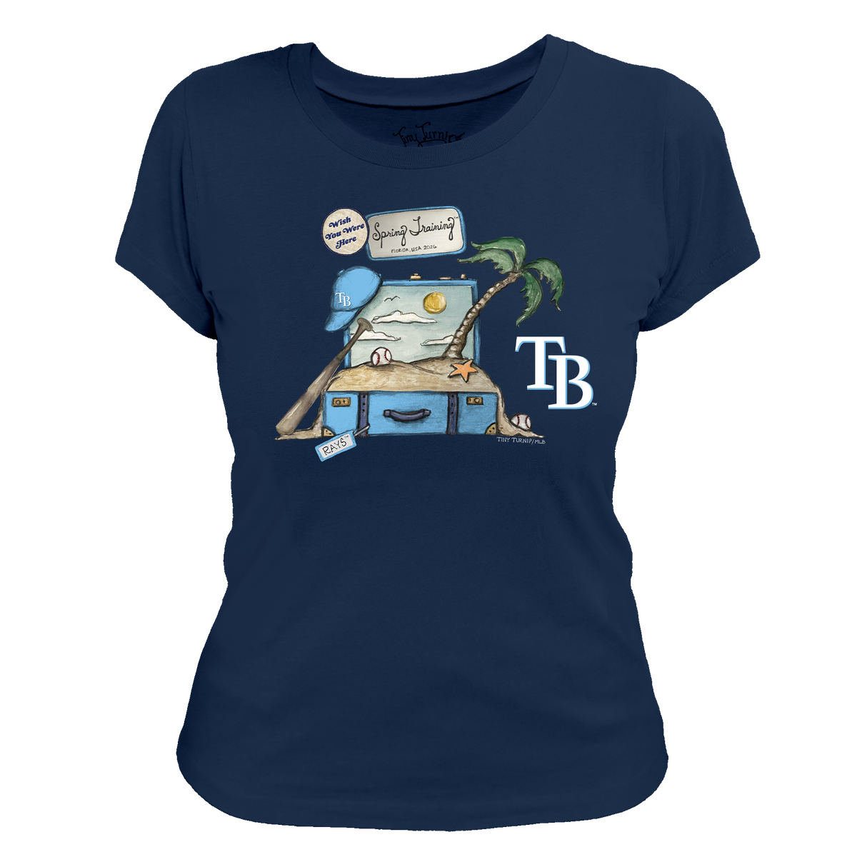 Tampa Bay Rays Spring Training 2026 Women's Tee Shirt - Tiny Turnip