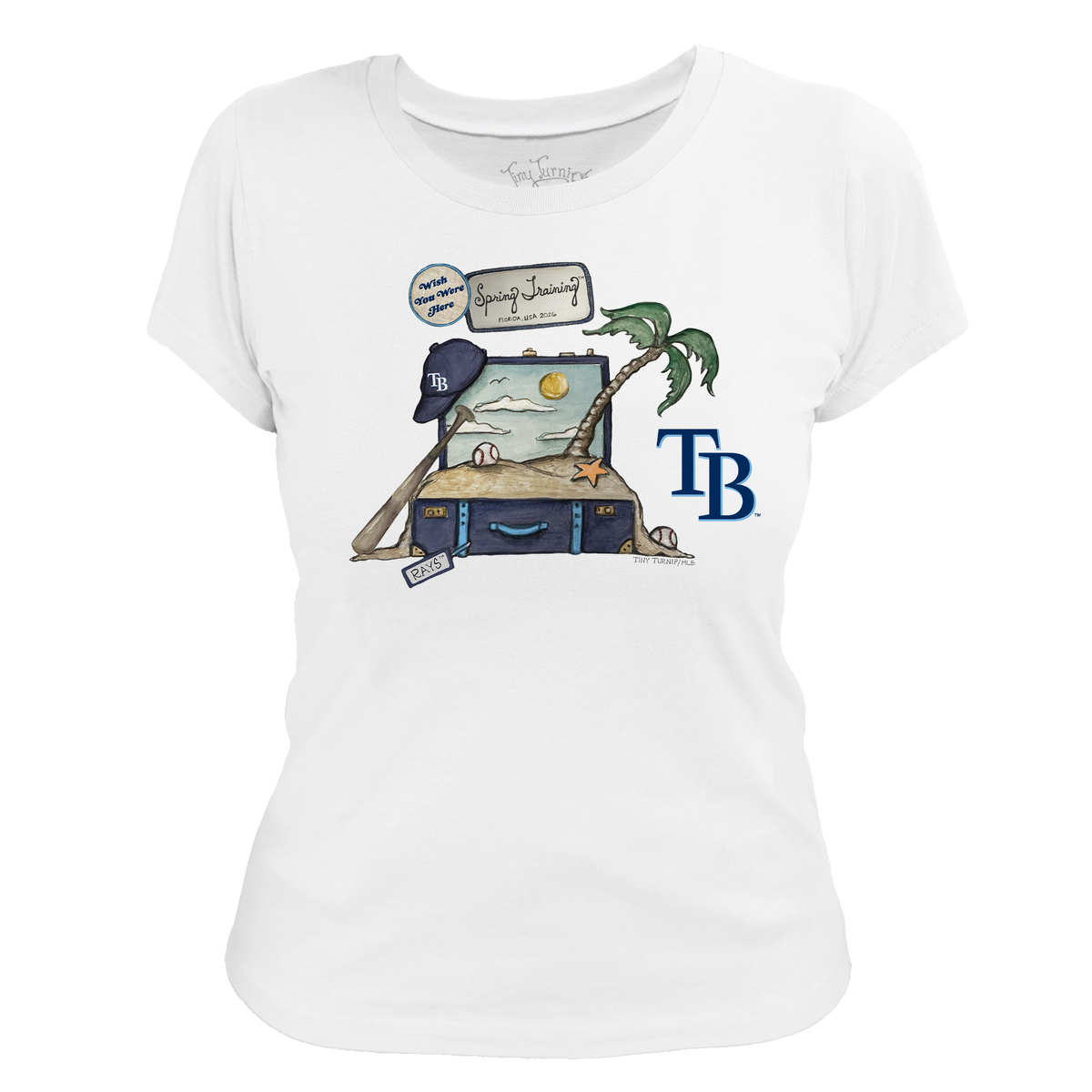 Tampa Bay Rays Spring Training 2026 Women's Tee Shirt - Tiny Turnip