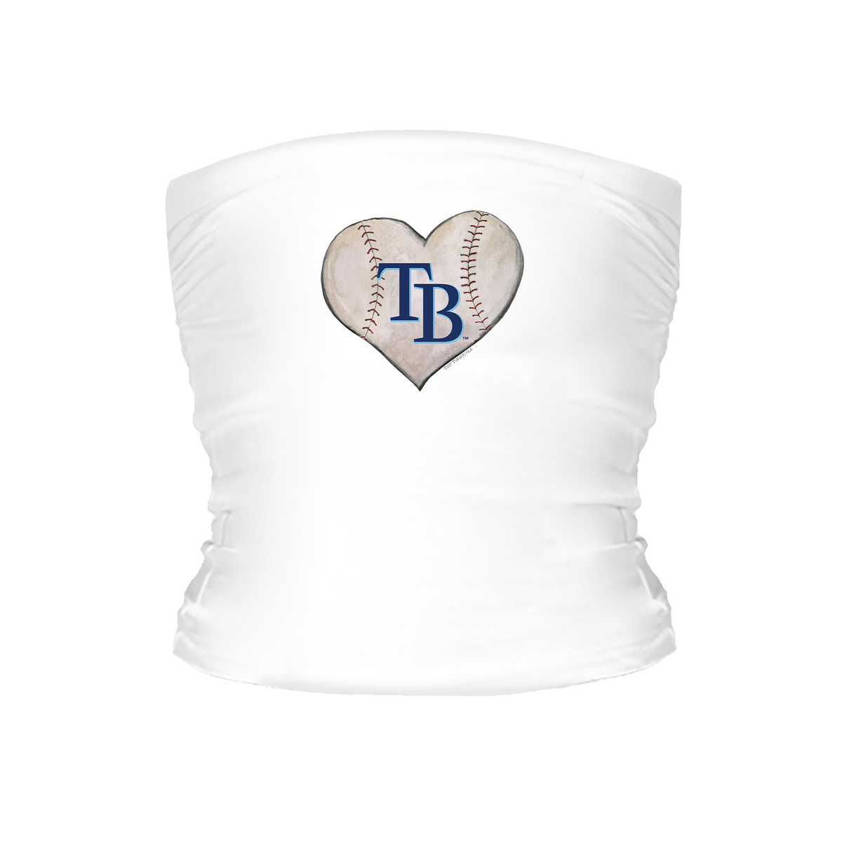 Tampa Bay Rays Stitched Heart Tube Top - Tiny Turnip