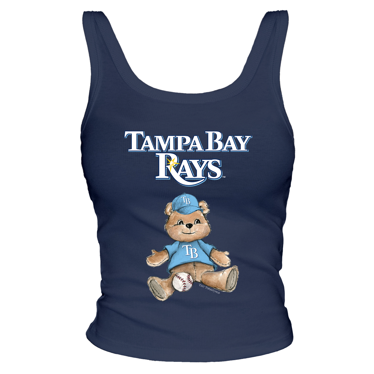 Tampa Bay Rays Teddy Ribbed Tank - Tiny Turnip