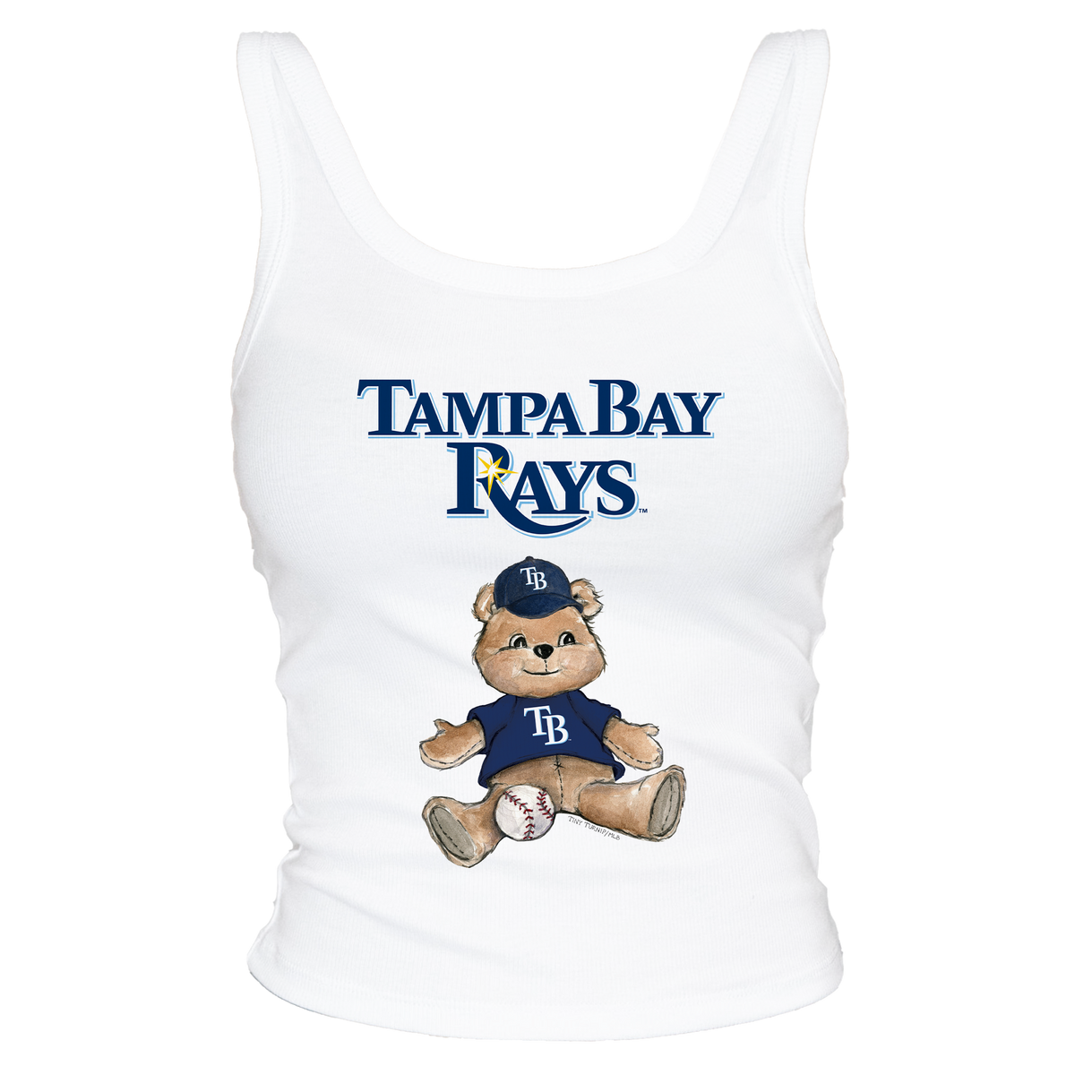 Tampa Bay Rays Teddy Ribbed Tank - Tiny Turnip