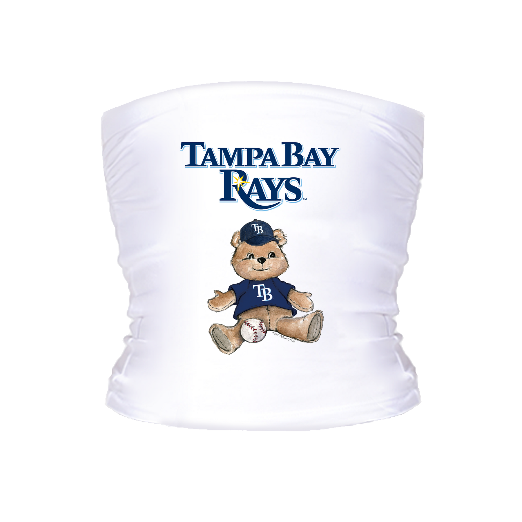 Tampa Bay Rays Teddy Crop Tube Top