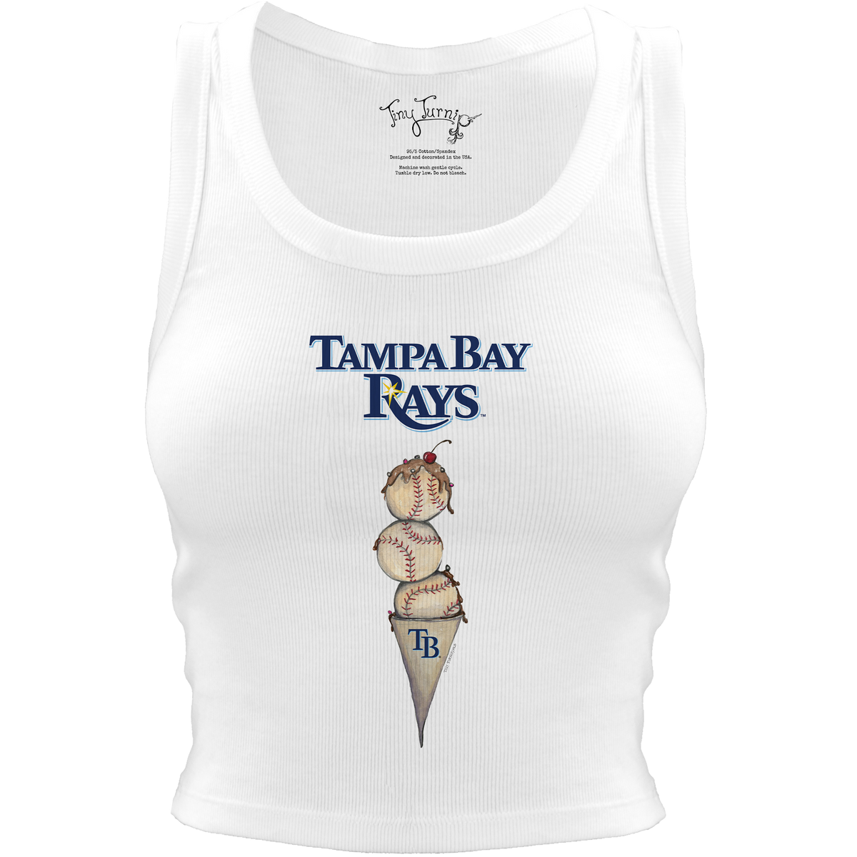Tampa Bay Rays Triple Scoop Crop Tank
