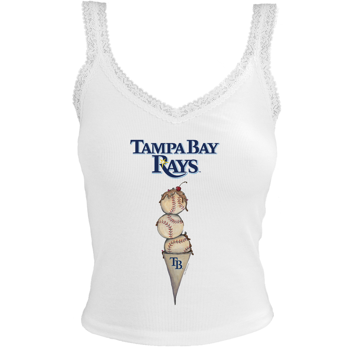 Tampa Bay Rays Triple Scoop Lace Tank