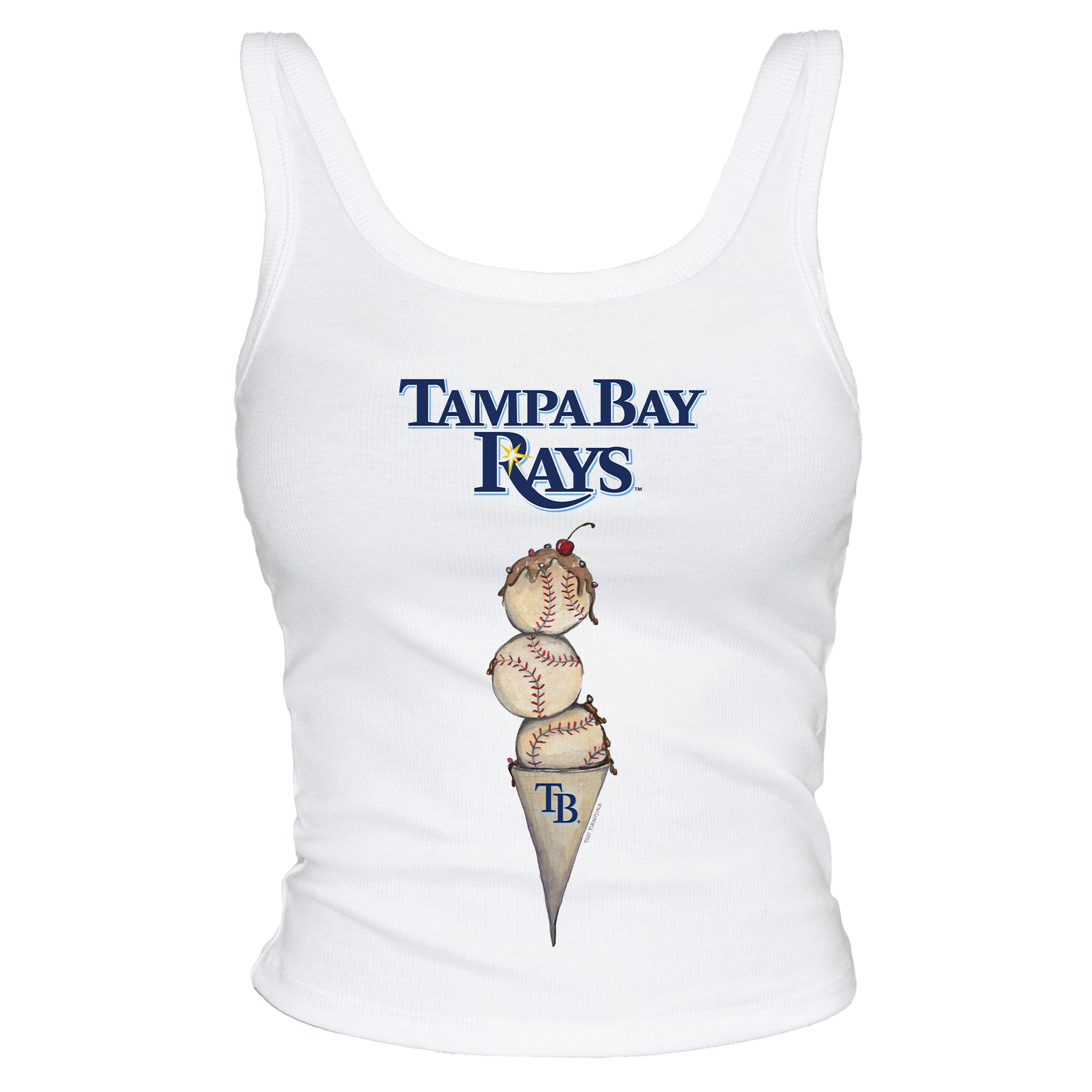 Tampa Bay Rays Triple Scoop Ribbed Tank