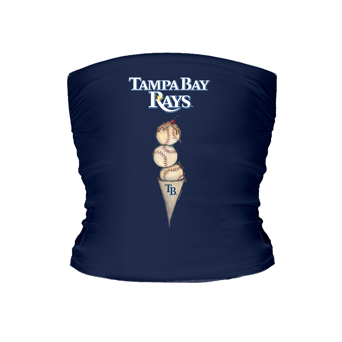 Tampa Bay Rays Triple Scoop Tube Top - Tiny Turnip