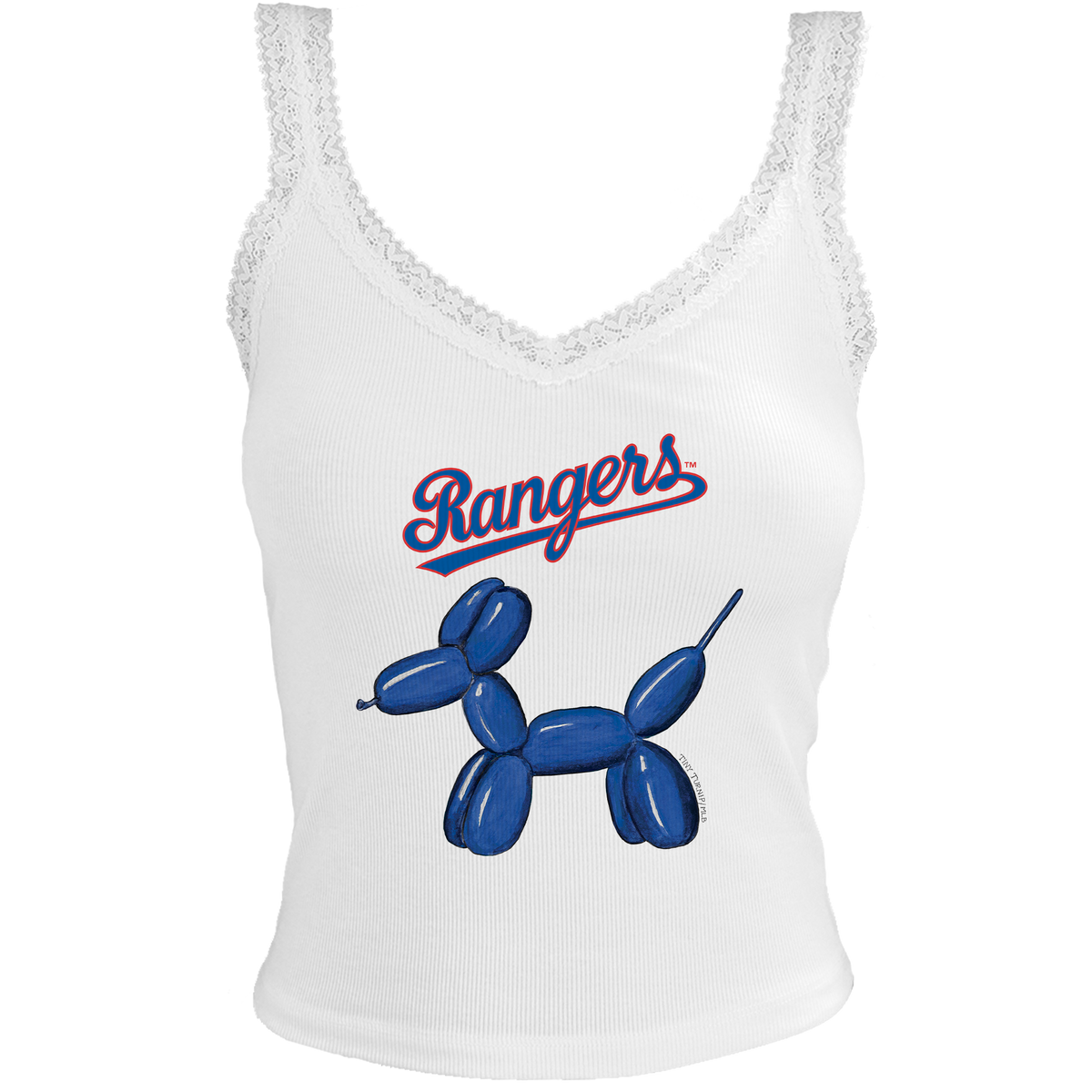 Texas Rangers Balloon Dog Lace Tank