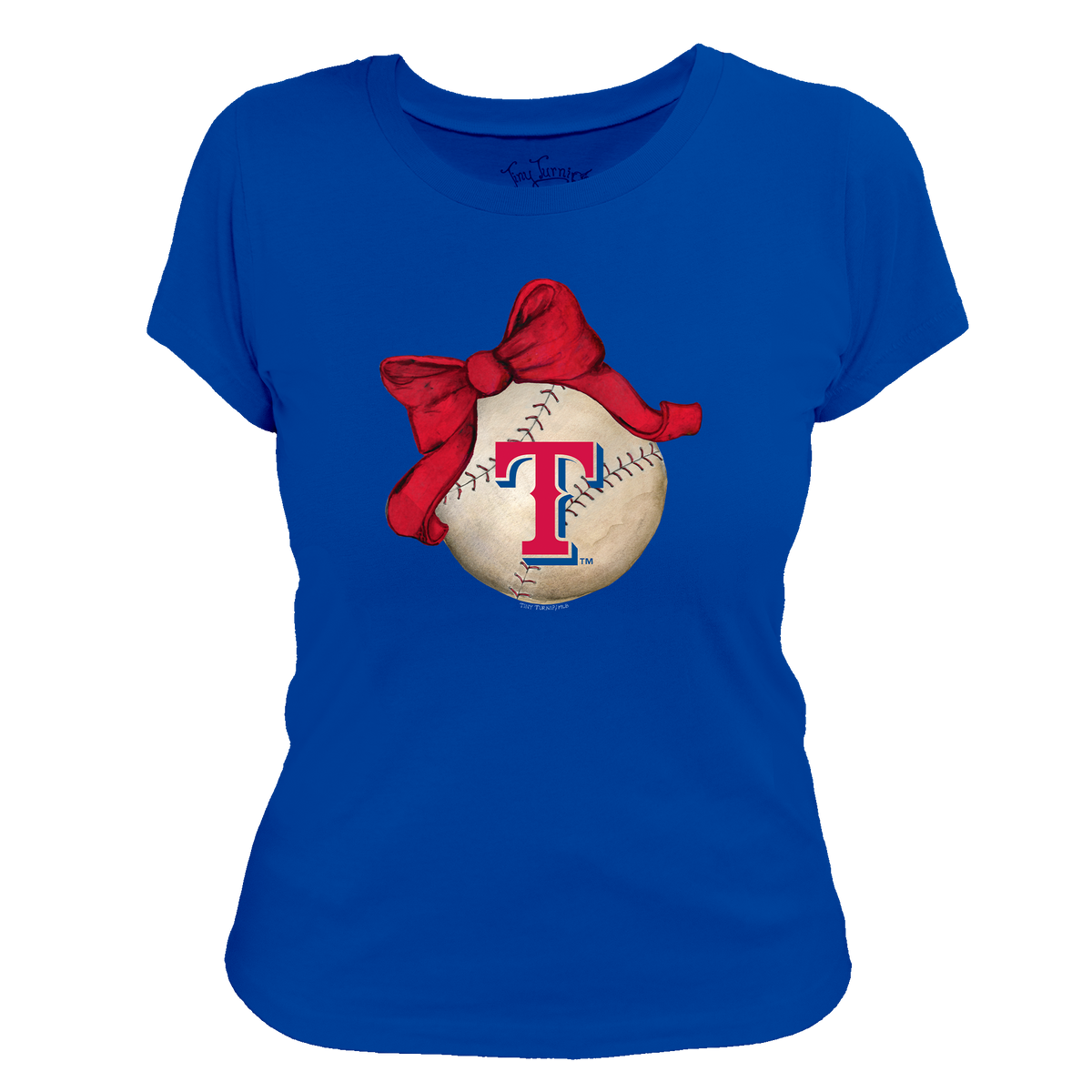 Texas Rangers Baseball Bow Tee Shirt
