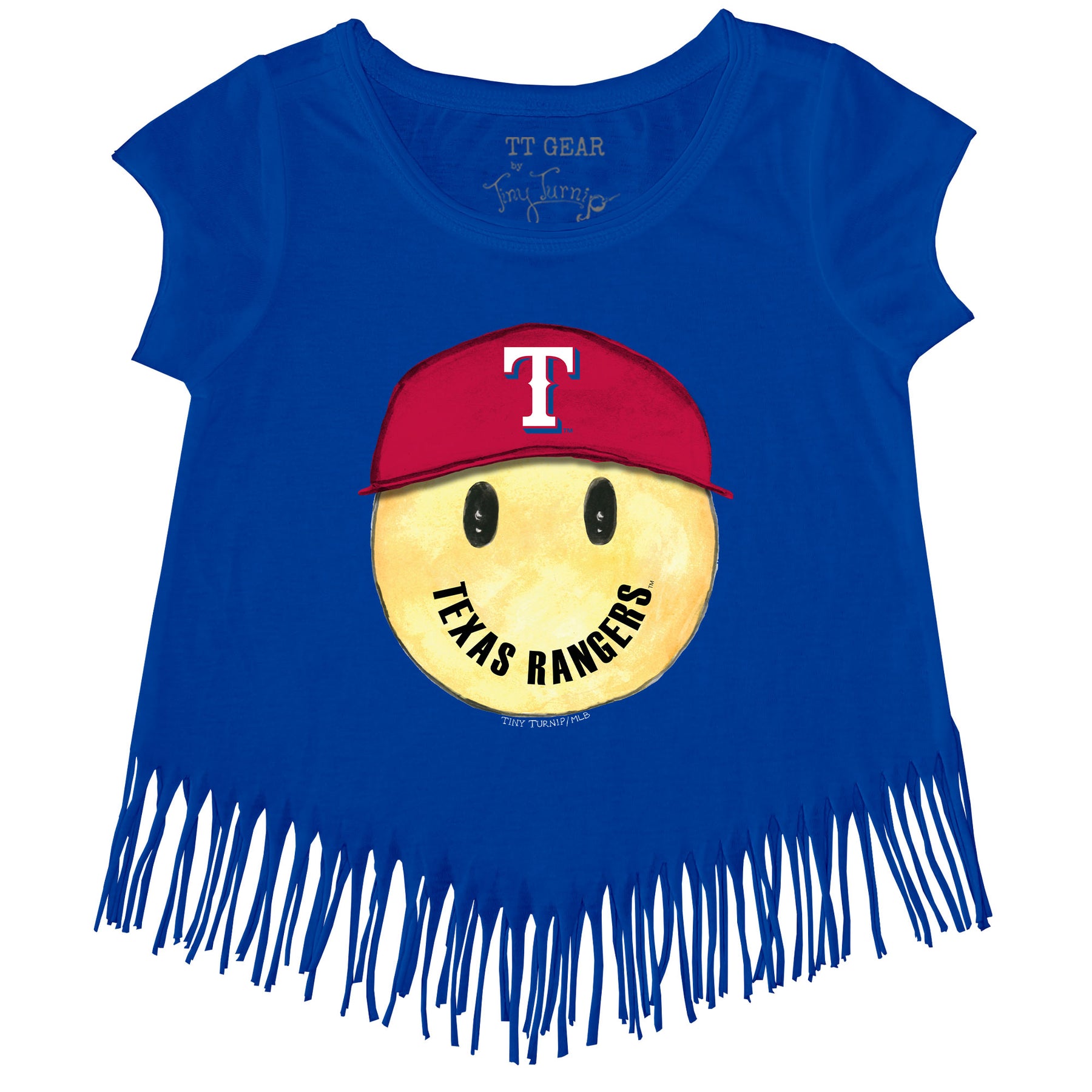 Texas Rangers Smiley Fringe Tee